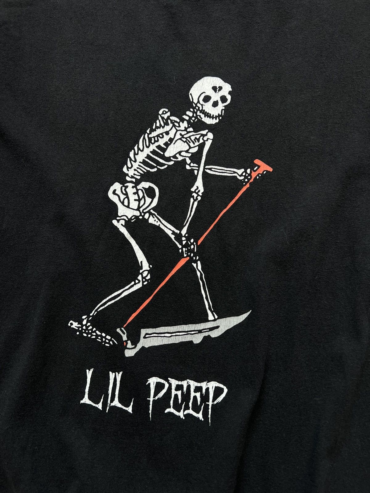 Vintage Rare Lil Peep Schemaposse Skeleton Tee Shirt | Grailed