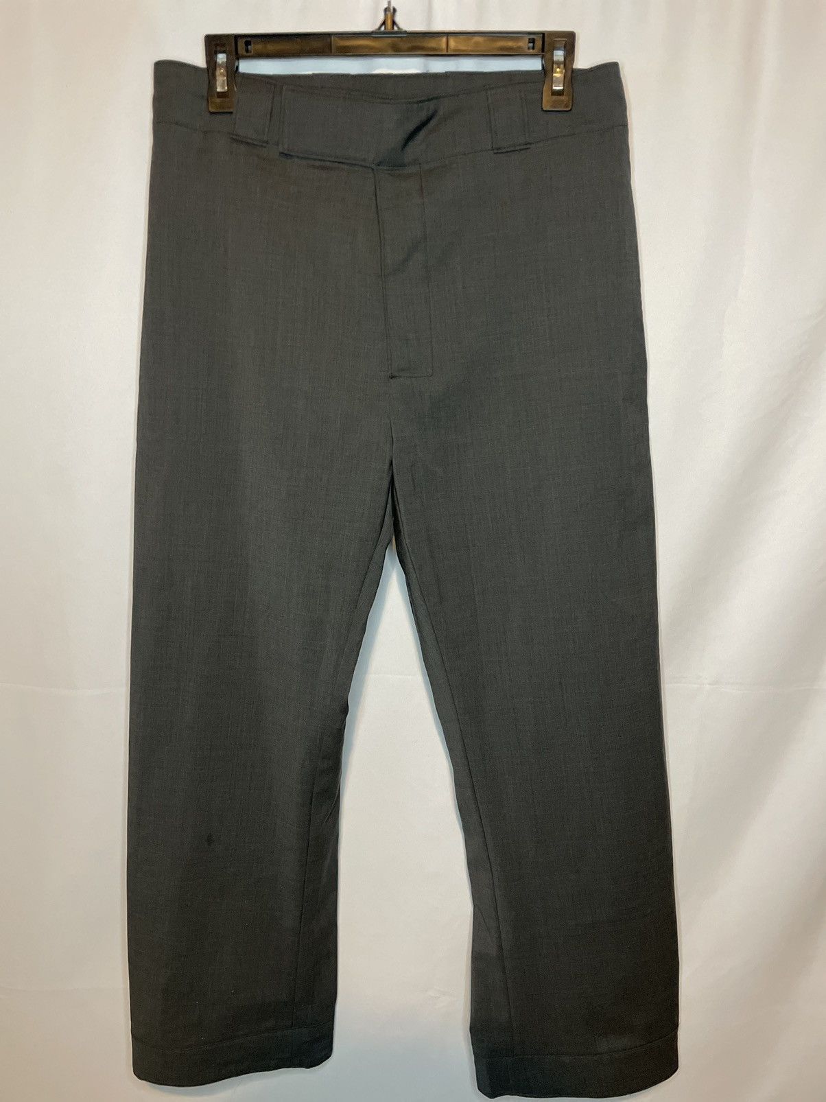 image of Prada Velcro Wool Pants in Grey, Men's (Size 30)