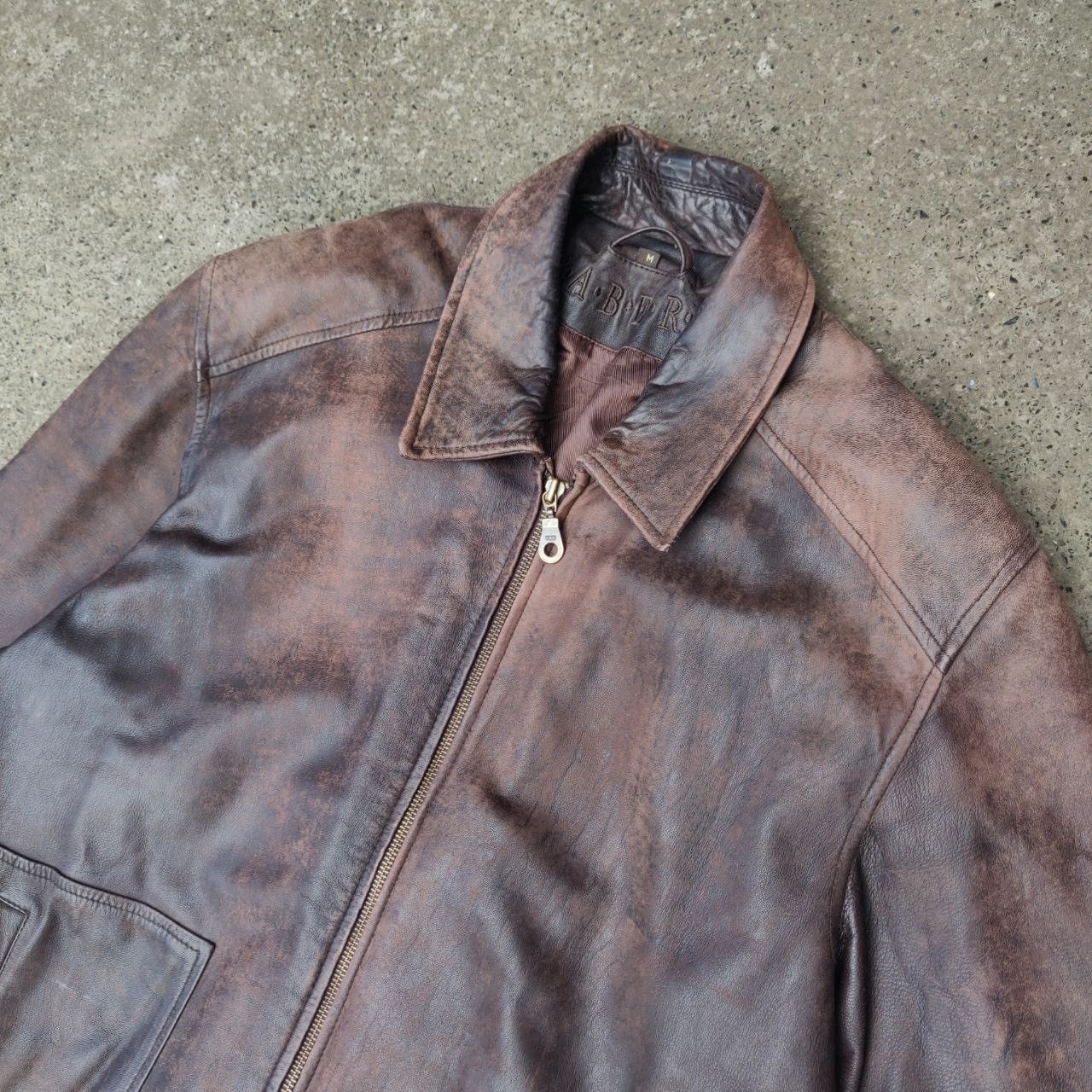 Other Vintage Raberg Leather Jacket Faded Germany Lamb Nappa Size US XL / EU 56 / 4 - 4 Thumbnail