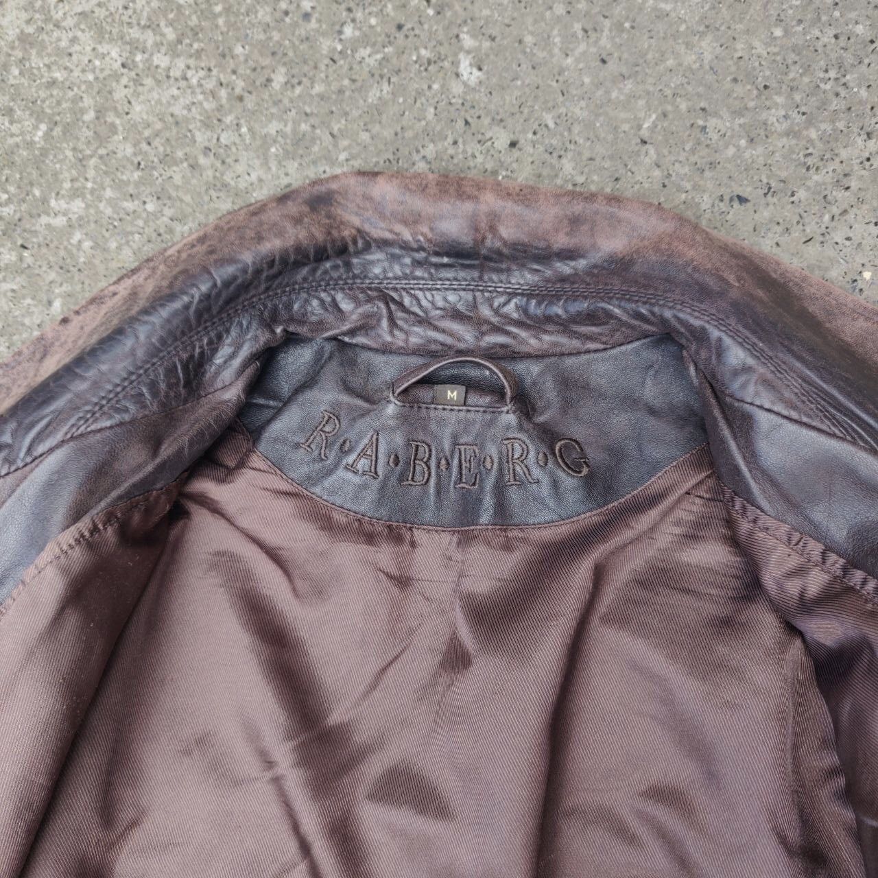 Other Vintage Raberg Leather Jacket Faded Germany Lamb Nappa Size US XL / EU 56 / 4 - 7 Thumbnail