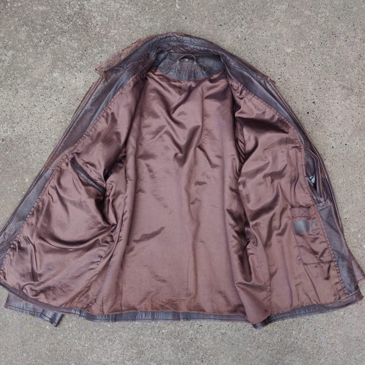 Other Vintage Raberg Leather Jacket Faded Germany Lamb Nappa Size US XL / EU 56 / 4 - 6 Thumbnail