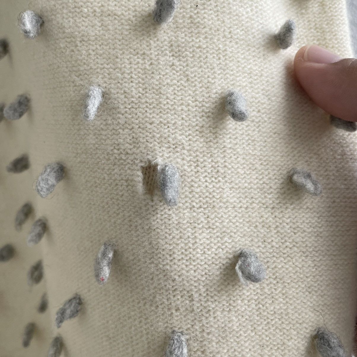 Issey Miyake Vintage 1970s Issey Miyake Polka-Dot Knit Sweater Size US M / EU 48-50 / 2 - 9 Thumbnail