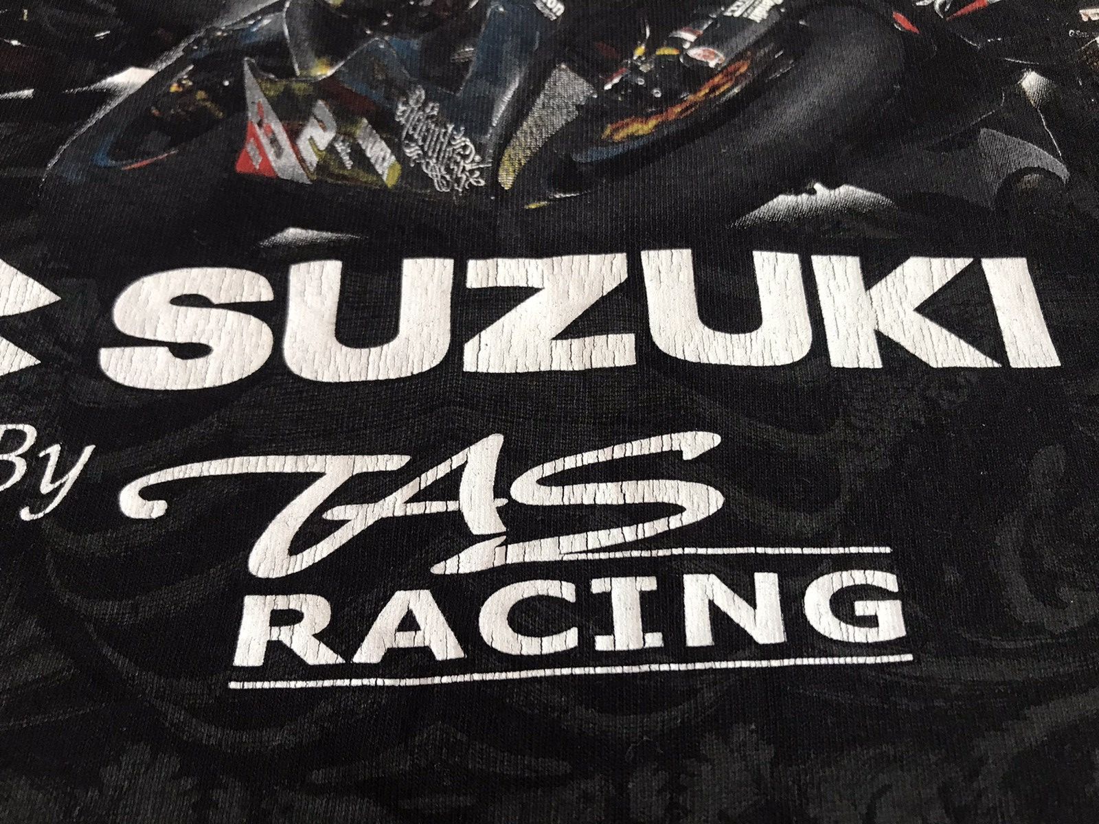 Japanese Brand Vintage Suzuki Taz Racing relentless motorcycle black shirts Size US L / EU 52-54 / 3 - 4 Thumbnail
