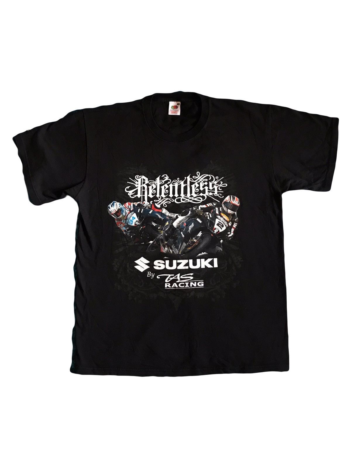 Japanese Brand Vintage Suzuki Taz Racing relentless motorcycle black shirts Size US L / EU 52-54 / 3 - 1 Thumbnail