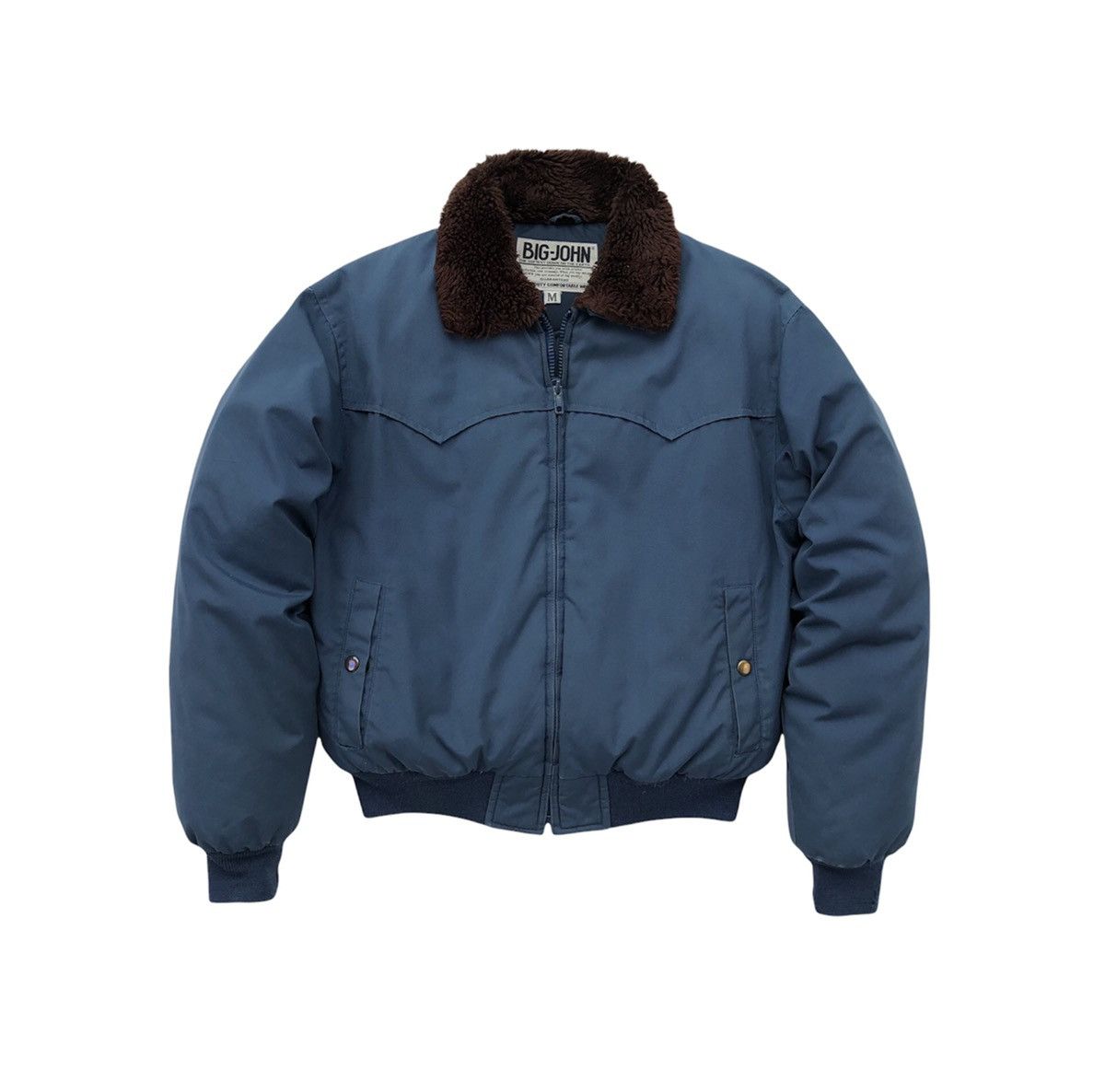 Big John Vtg Big John Collar Faux Fur Down Feathers Puffer Jacket Size US M / EU 48-50 / 2 - 1 Thumbnail