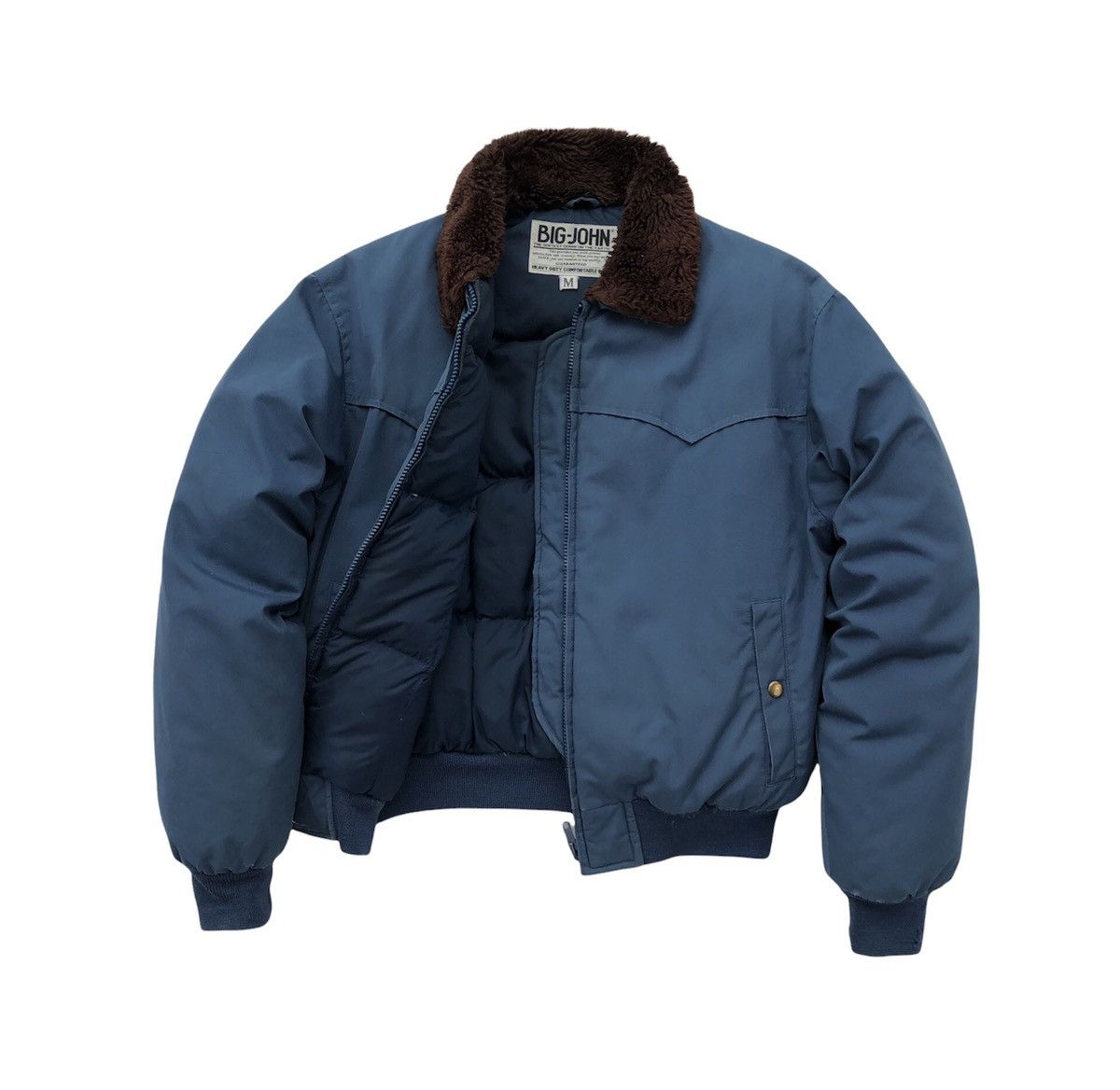 Big John Vtg Big John Collar Faux Fur Down Feathers Puffer Jacket Size US M / EU 48-50 / 2 - 3 Thumbnail
