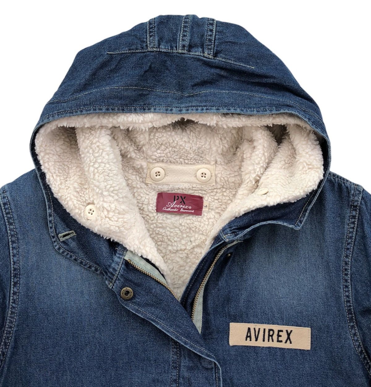 Avirex 🔥Avirex Military Fashion Style Denim Parka Jacket Size US M / EU 48-50 / 2 - 3 Thumbnail