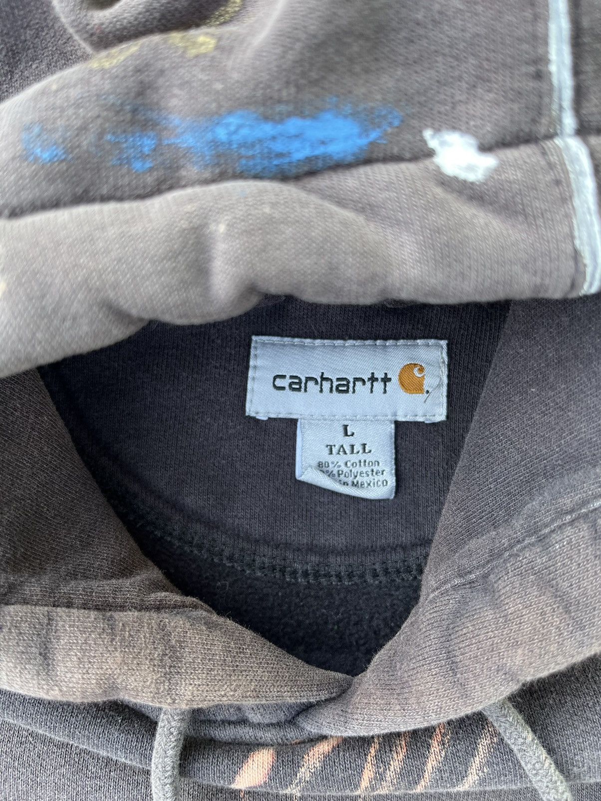 Carhartt × Carhartt Wip Custom Carhartt Hoodie Sun Fade Thrashed Distressed Worn Size US L / EU 52-54 / 3 - 6 Thumbnail