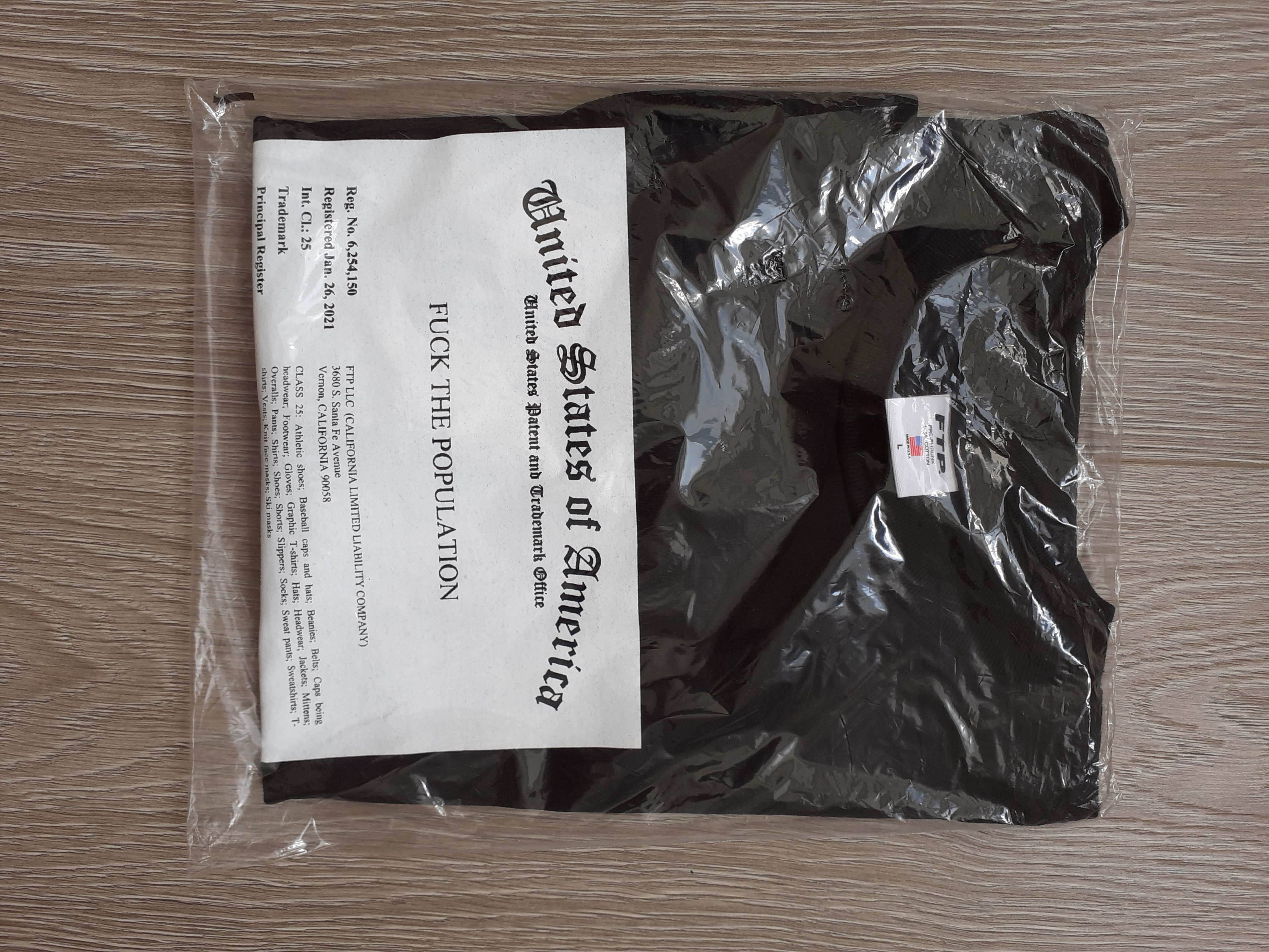 Fuck The Population FTP TRADEMARK TEE (BLACK) Size US L / EU 52-54 / 3 - 2 Thumbnail