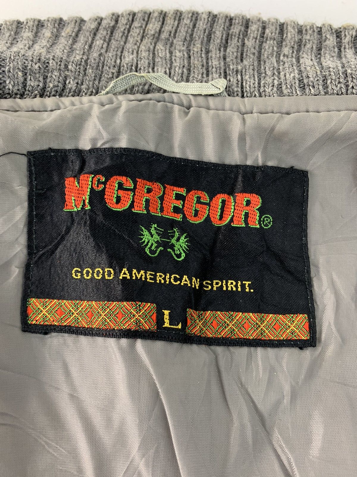 McGregor Rare 90s McGregor Simple Varsity Jacket Snap Button Style Size US L / EU 52-54 / 3 - 5 Thumbnail