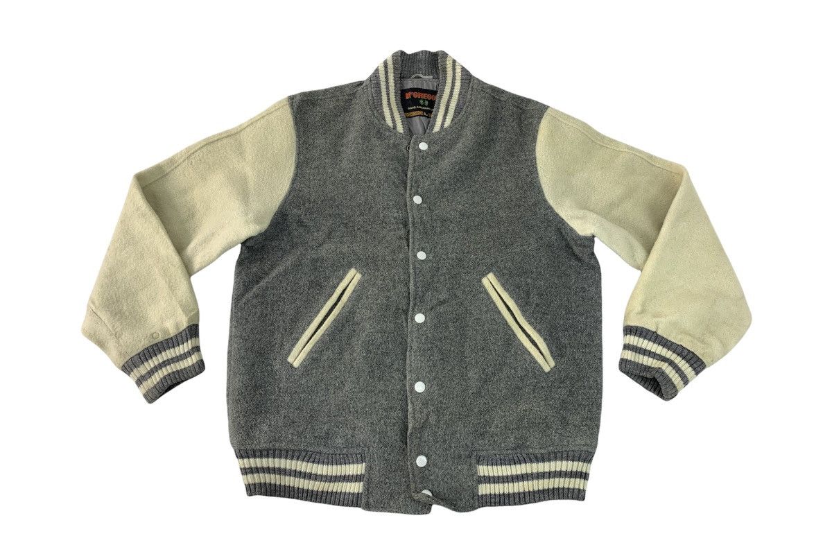 McGregor Rare 90s McGregor Simple Varsity Jacket Snap Button Style Size US L / EU 52-54 / 3 - 1 Thumbnail