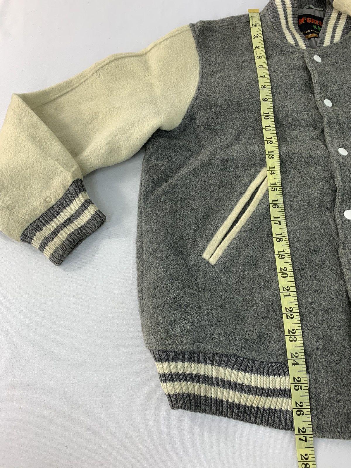 McGregor Rare 90s McGregor Simple Varsity Jacket Snap Button Style Size US L / EU 52-54 / 3 - 10 Thumbnail