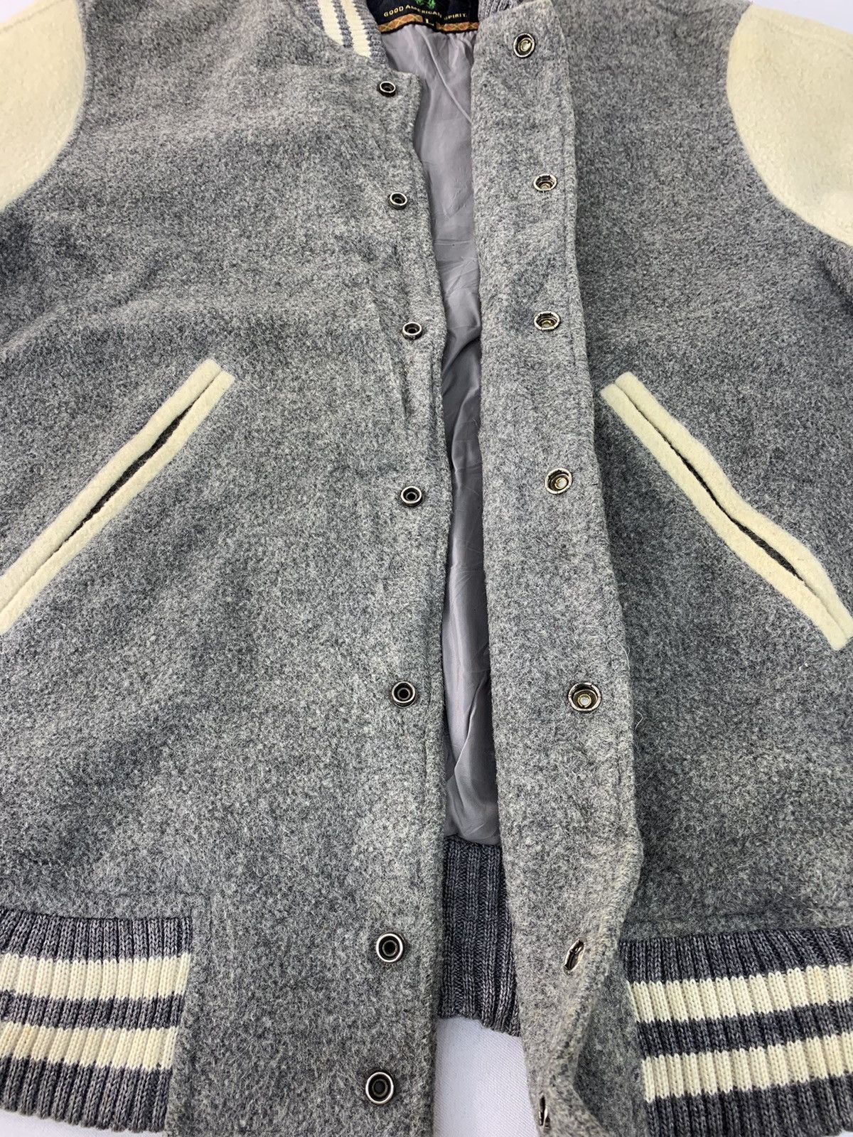 McGregor Rare 90s McGregor Simple Varsity Jacket Snap Button Style Size US L / EU 52-54 / 3 - 3 Thumbnail
