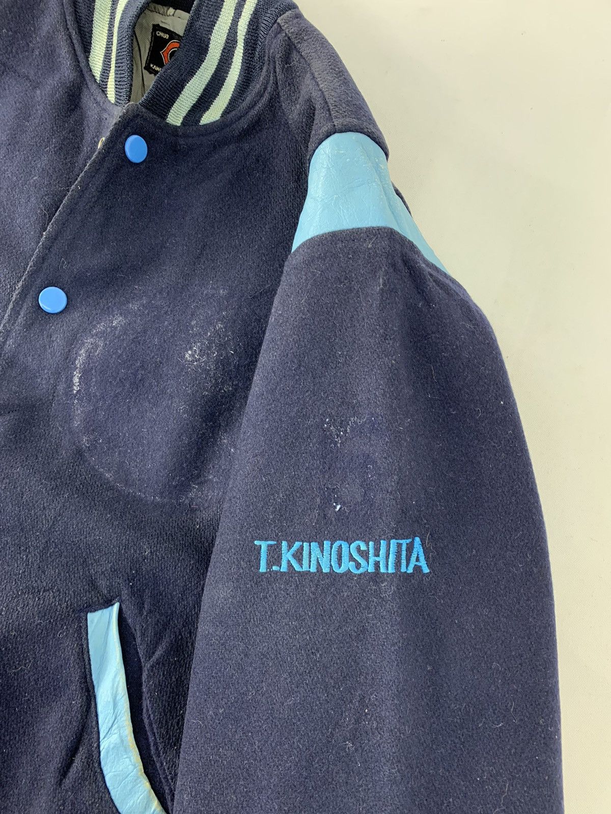 Japanese Brand × Vintage 90s Chuo Kanda Sport Tokyo Varsity Jacket Snap Button Design Size US L / EU 52-54 / 3 - 13 Thumbnail