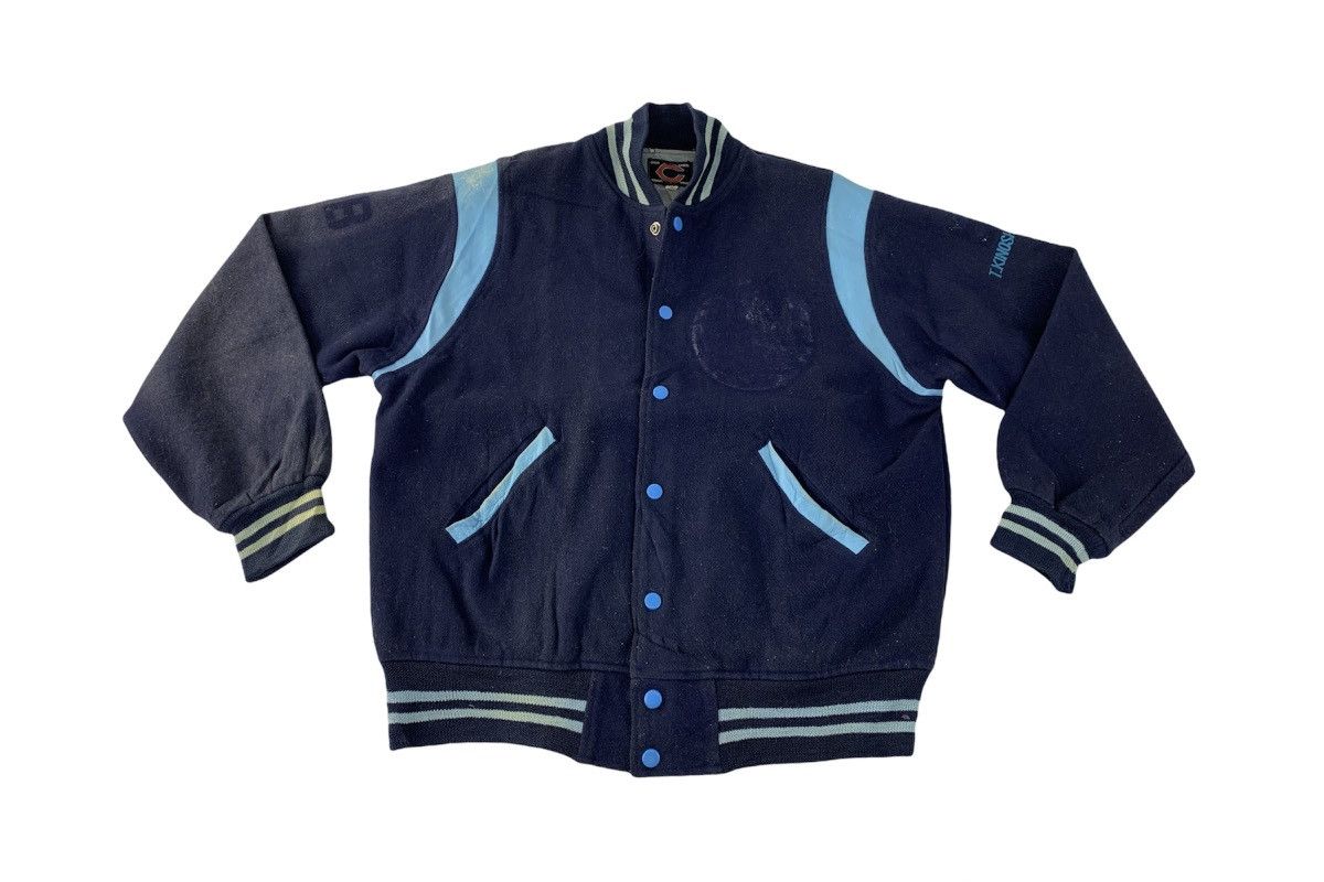 Japanese Brand × Vintage 90s Chuo Kanda Sport Tokyo Varsity Jacket Snap Button Design Size US L / EU 52-54 / 3 - 1 Thumbnail