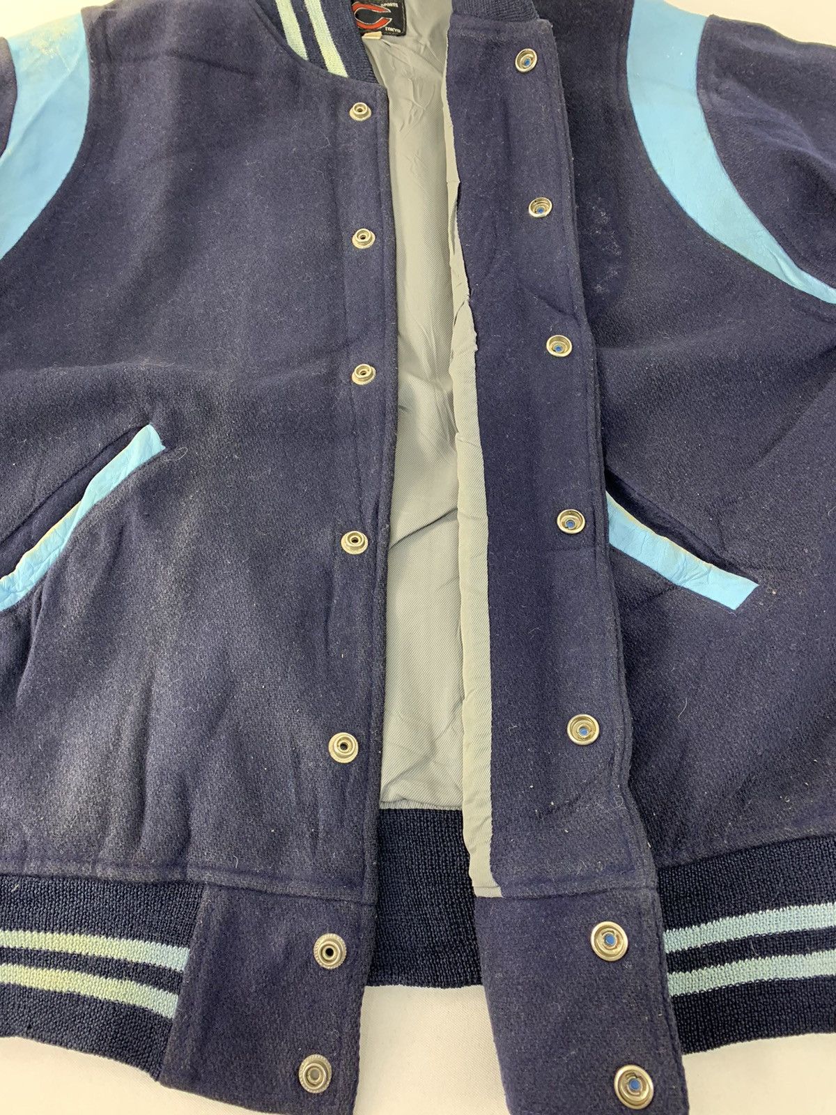 Japanese Brand × Vintage 90s Chuo Kanda Sport Tokyo Varsity Jacket Snap Button Design Size US L / EU 52-54 / 3 - 6 Thumbnail