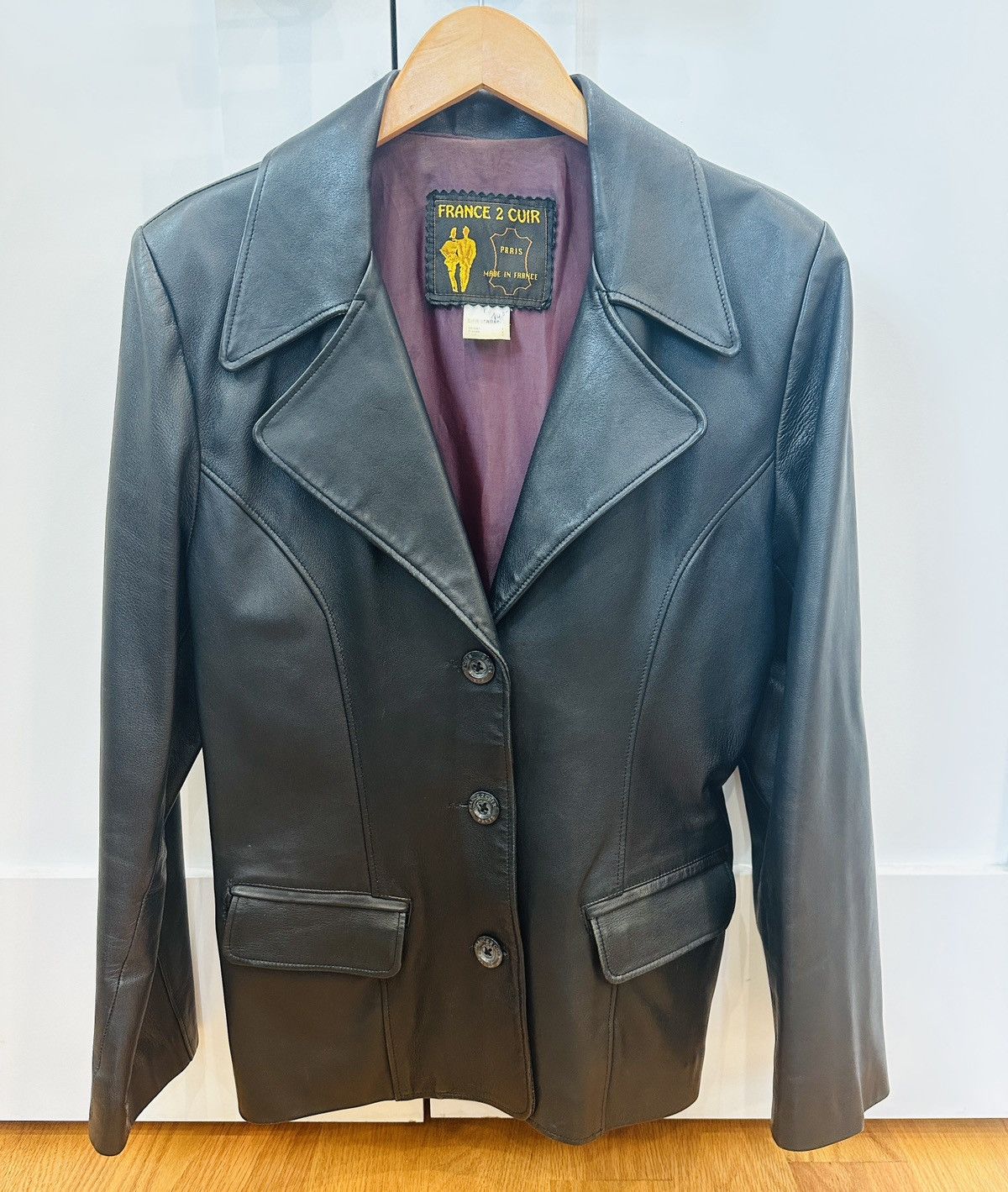 Vintage Vintage French Leather Jacket Size M / US 6-8 / IT 42-44 - 1 Thumbnail