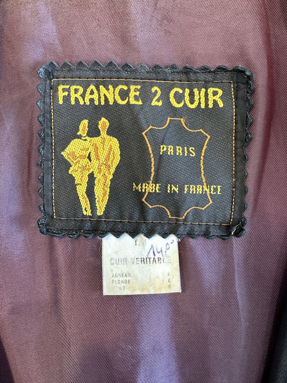 Vintage Vintage French Leather Jacket Size M / US 6-8 / IT 42-44 - 7 Thumbnail
