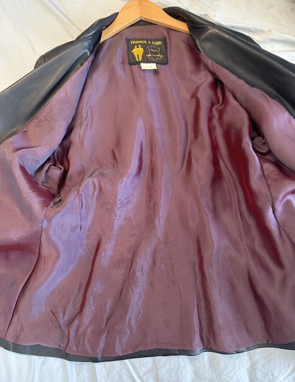 Vintage Vintage French Leather Jacket Size M / US 6-8 / IT 42-44 - 4 Thumbnail