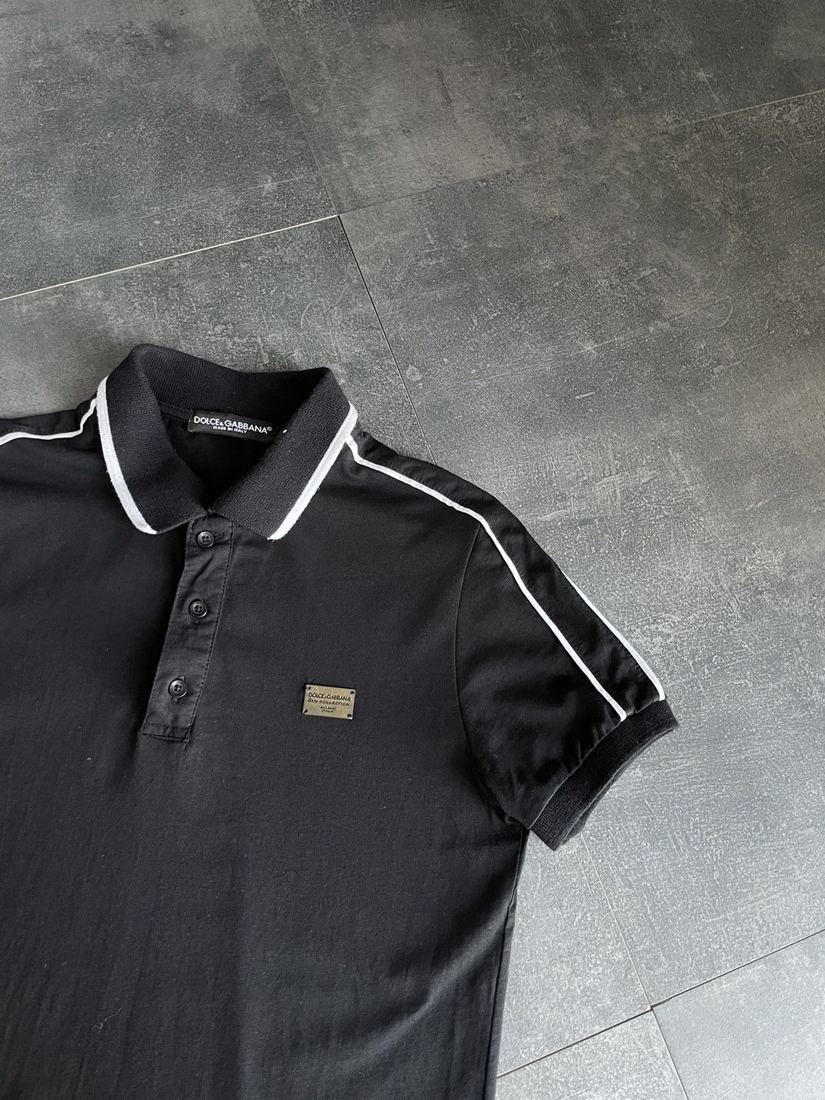 Dolce & Gabbana Vintage Dolce&Gabbana Luxury Black Polo Tee Shirt Size S Size US S / EU 44-46 / 1 - 6 Thumbnail