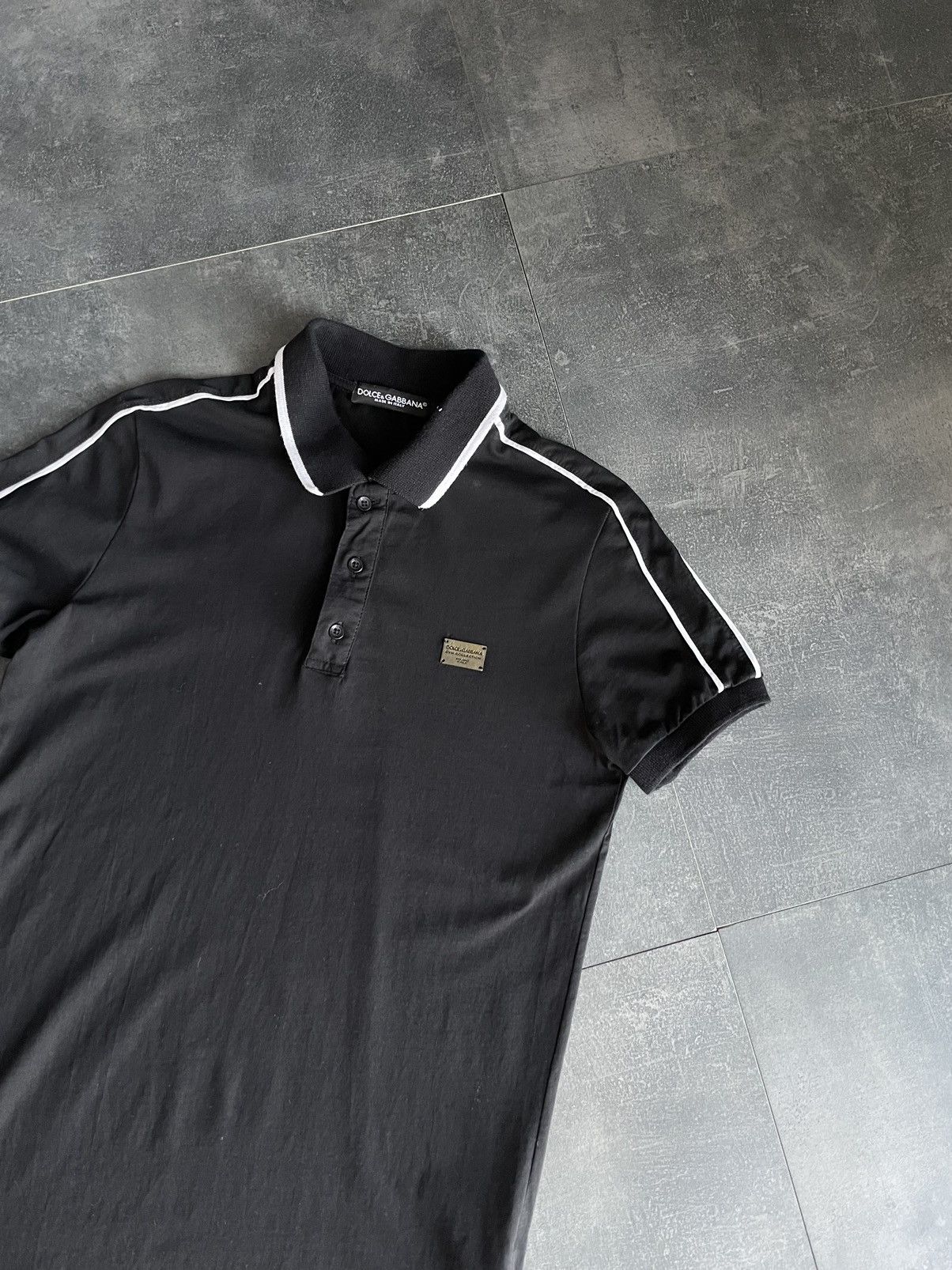 Dolce & Gabbana Vintage Dolce&Gabbana Luxury Black Polo Tee Shirt Size S Size US S / EU 44-46 / 1 - 3 Thumbnail