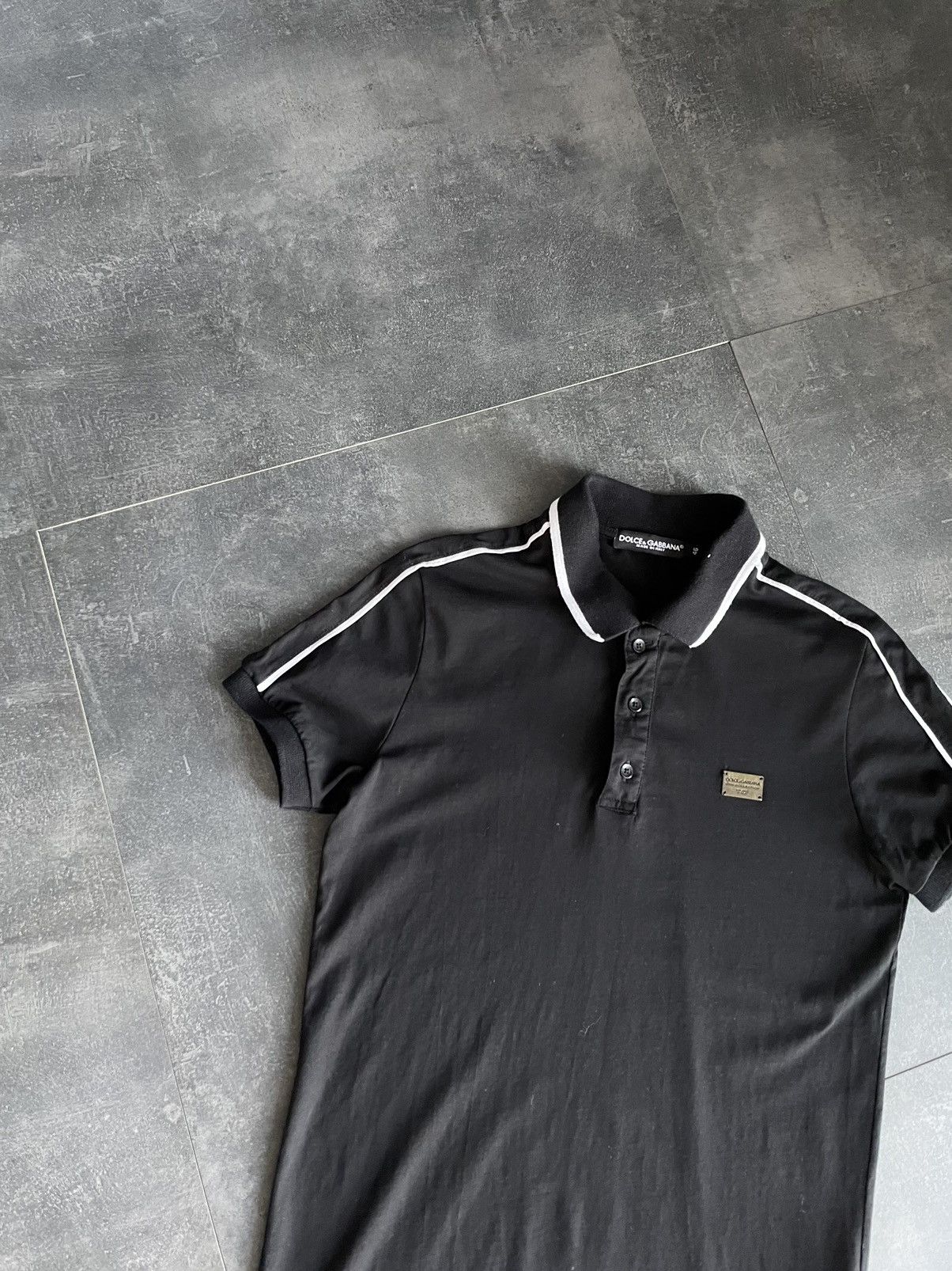 Dolce & Gabbana Vintage Dolce&Gabbana Luxury Black Polo Tee Shirt Size S Size US S / EU 44-46 / 1 - 2 Thumbnail