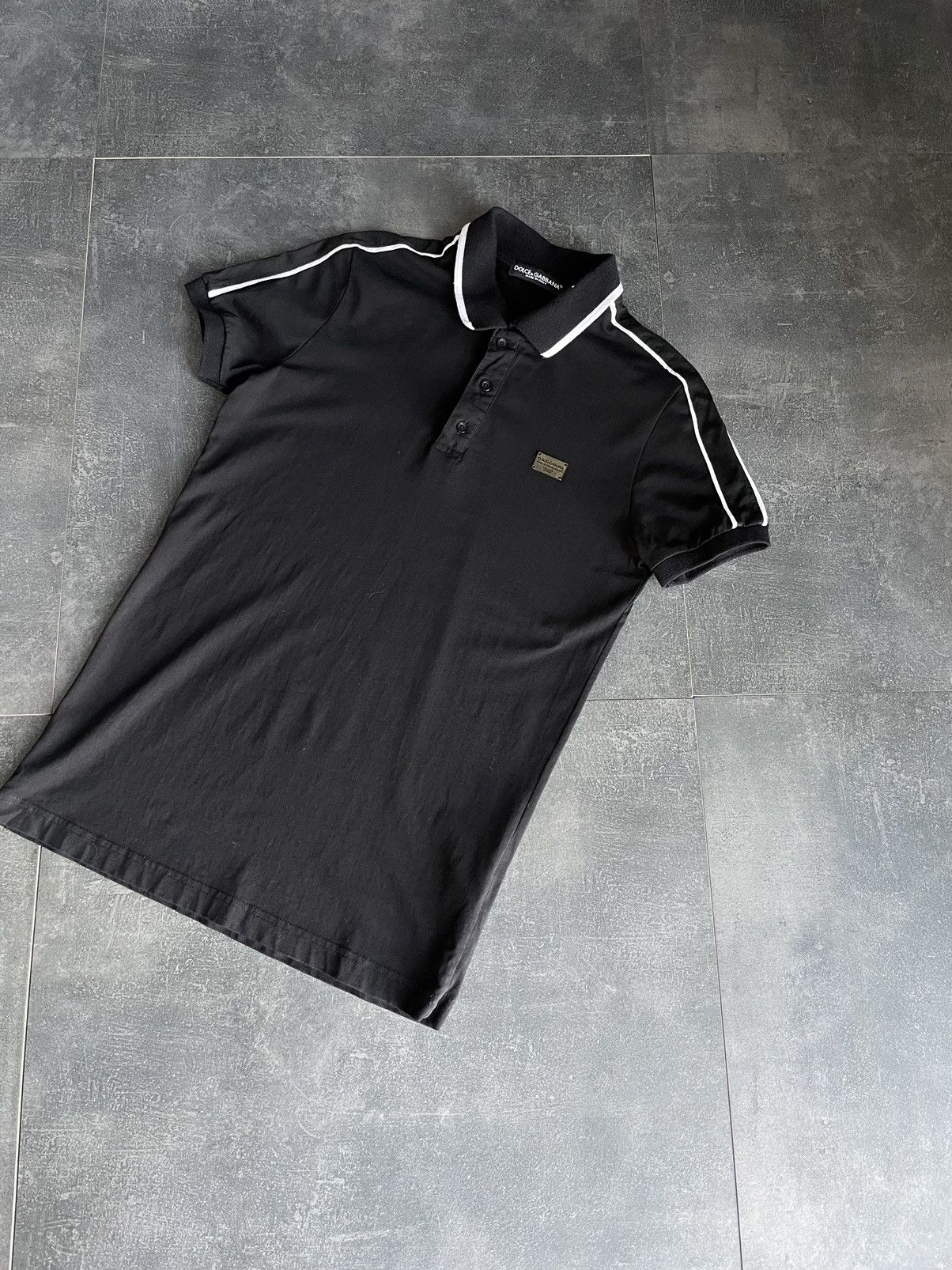 Dolce & Gabbana Vintage Dolce&Gabbana Luxury Black Polo Tee Shirt Size S Size US S / EU 44-46 / 1 - 5 Thumbnail