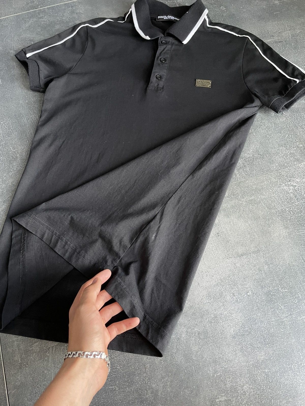 Dolce & Gabbana Vintage Dolce&Gabbana Luxury Black Polo Tee Shirt Size S Size US S / EU 44-46 / 1 - 9 Thumbnail