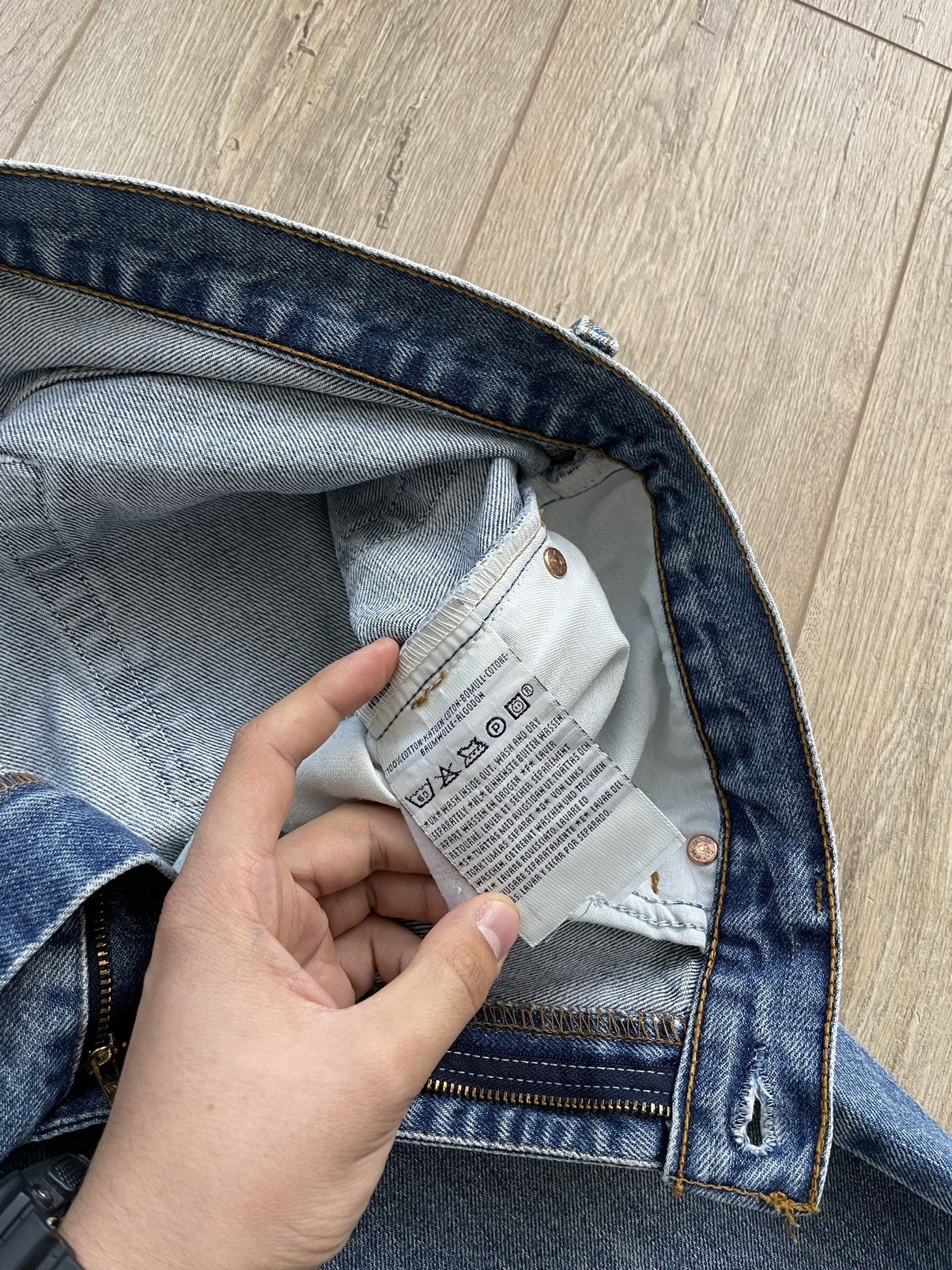 Levi's Vintage 90’s 521 Levi’s Blue Stonewashed Denim Jeans Size 34 Size US 34 / EU 50 - 10 Thumbnail