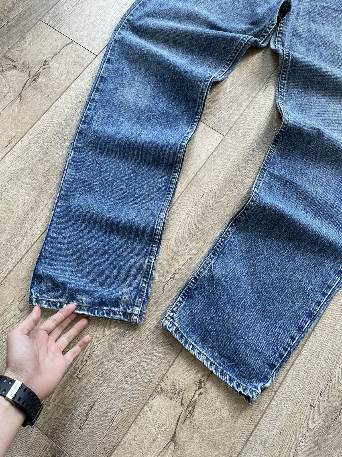 Levi's Vintage 90’s 521 Levi’s Blue Stonewashed Denim Jeans Size 34 Size US 34 / EU 50 - 6 Thumbnail