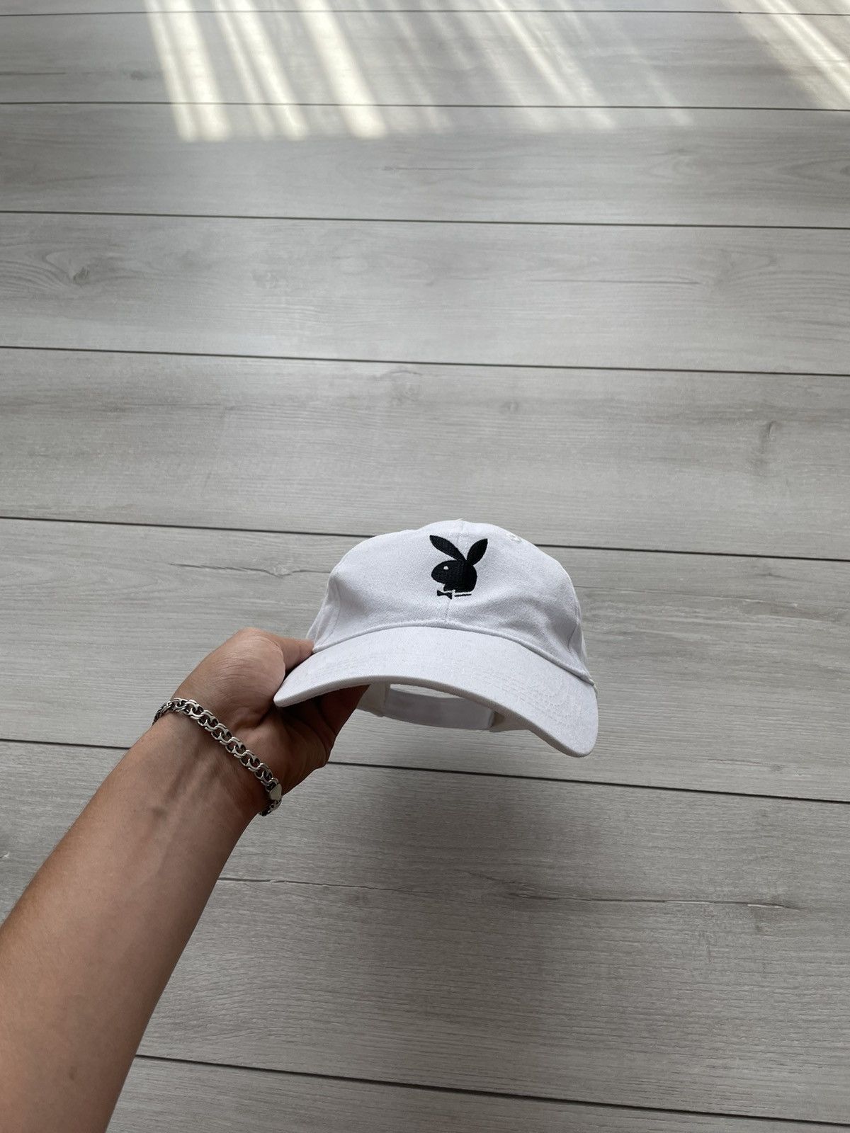 Playboy Vintage Playboy White Cap OS Size ONE SIZE - 5 Thumbnail