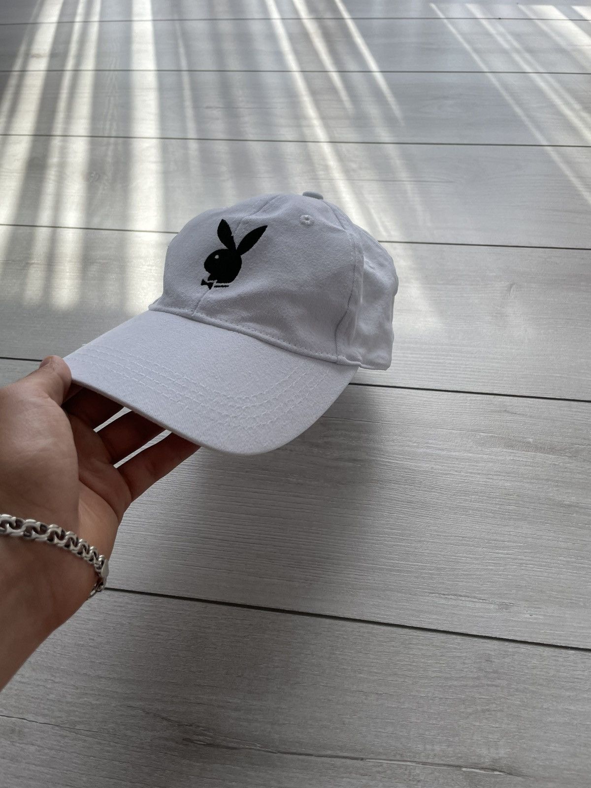 Playboy Vintage Playboy White Cap OS Size ONE SIZE - 1 Thumbnail