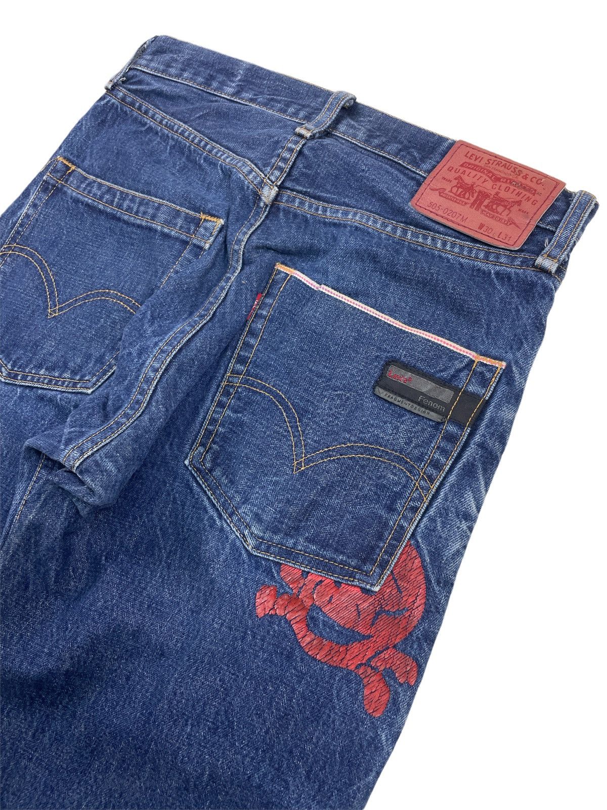 Fragment Design × Levi's Levi’s Fenom Fragment Design Selvage Denim Jeans Size US 30 / EU 46 - 9 Thumbnail