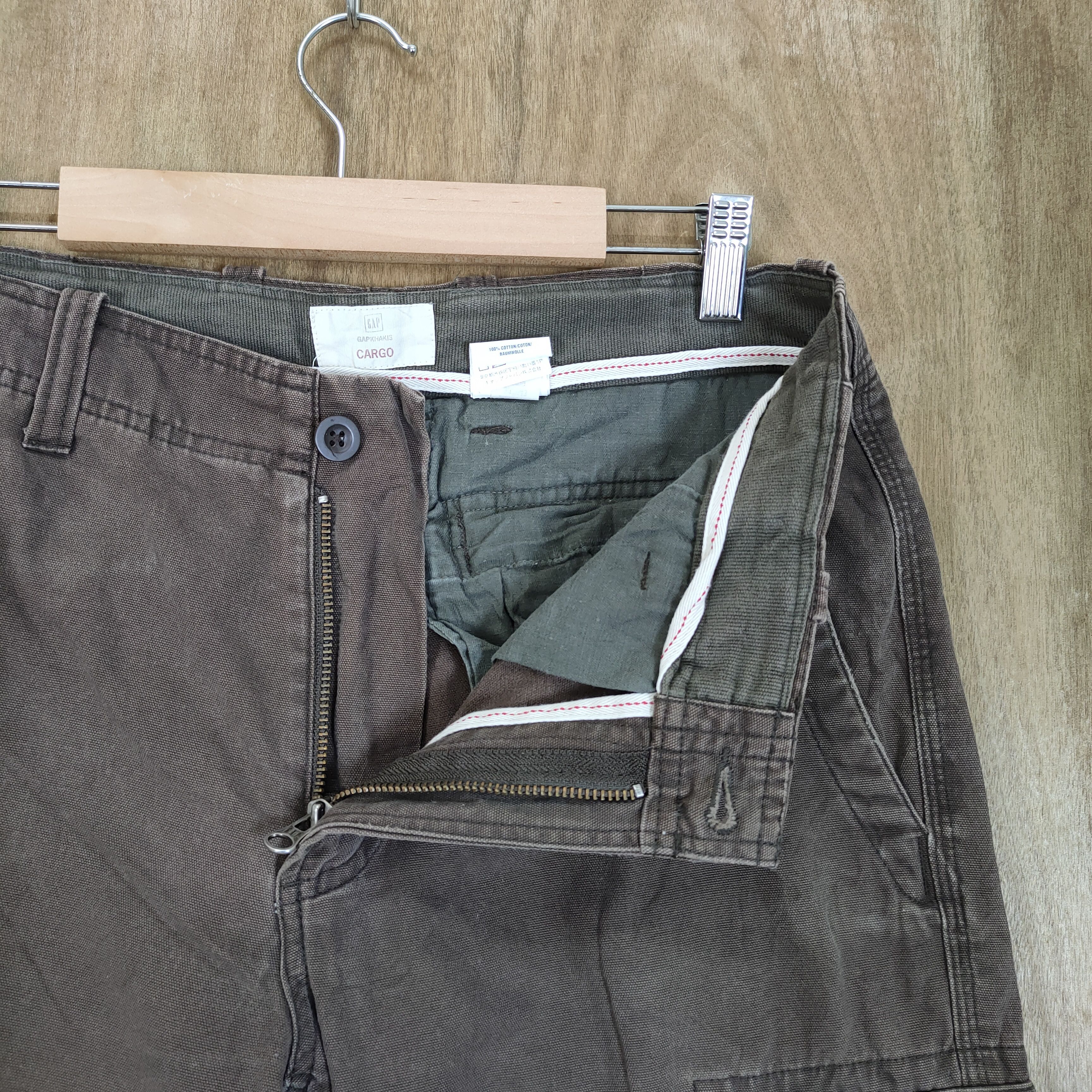Gap VINTAGE GAP FADED BROWN CARGO PANTS Size US 30 / EU 46 - 13 Thumbnail