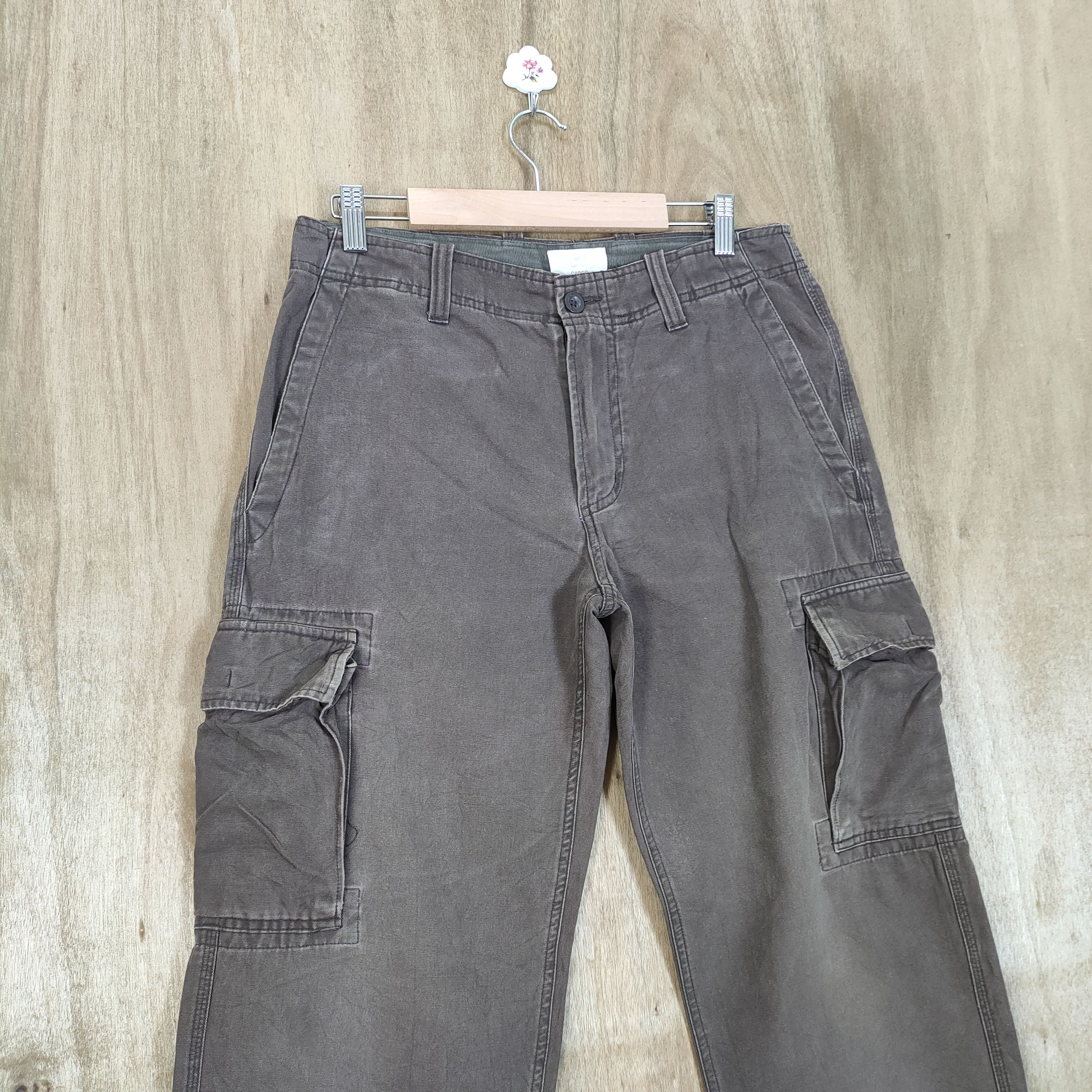Gap VINTAGE GAP FADED BROWN CARGO PANTS Size US 30 / EU 46 - 2 Thumbnail