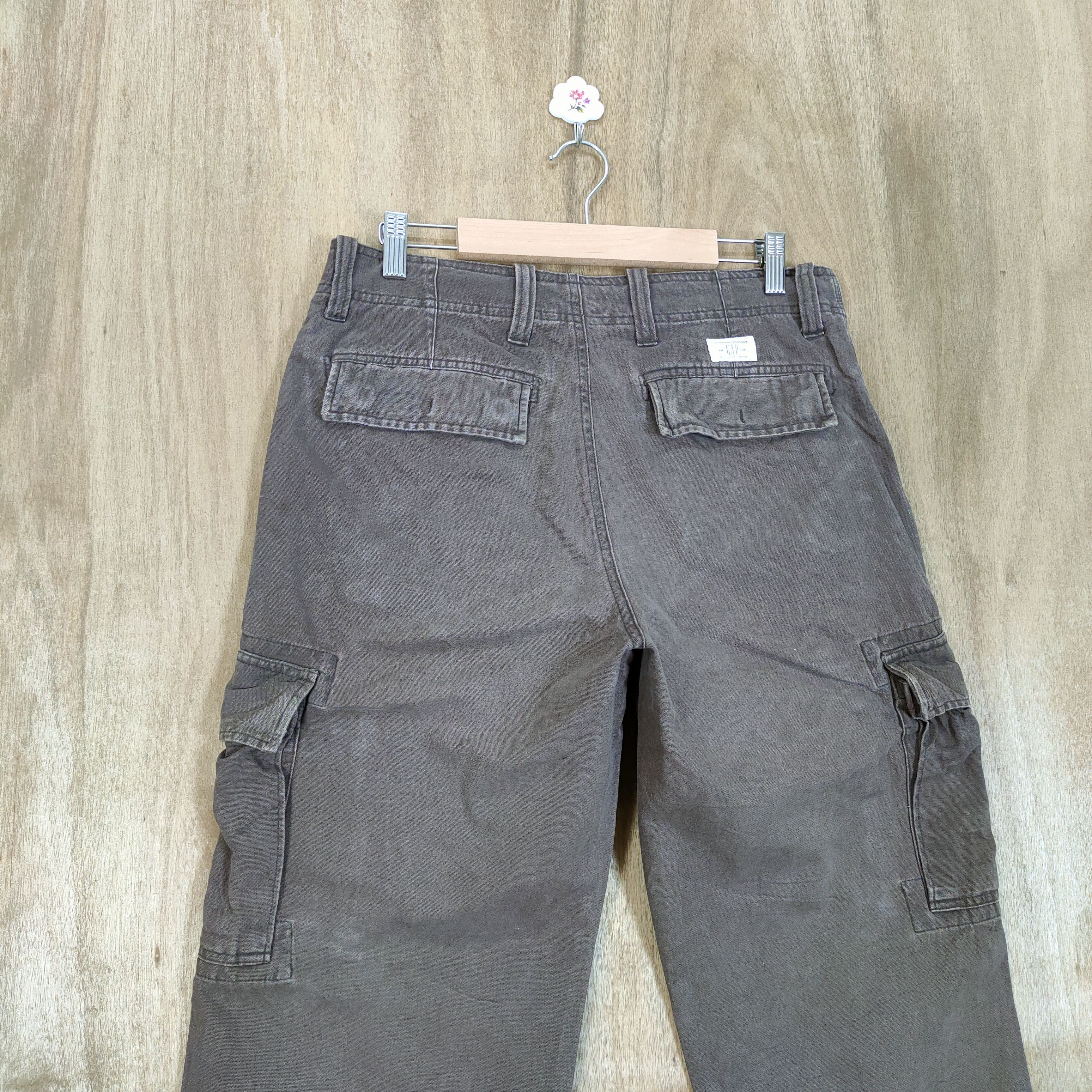 Gap VINTAGE GAP FADED BROWN CARGO PANTS Size US 30 / EU 46 - 5 Thumbnail