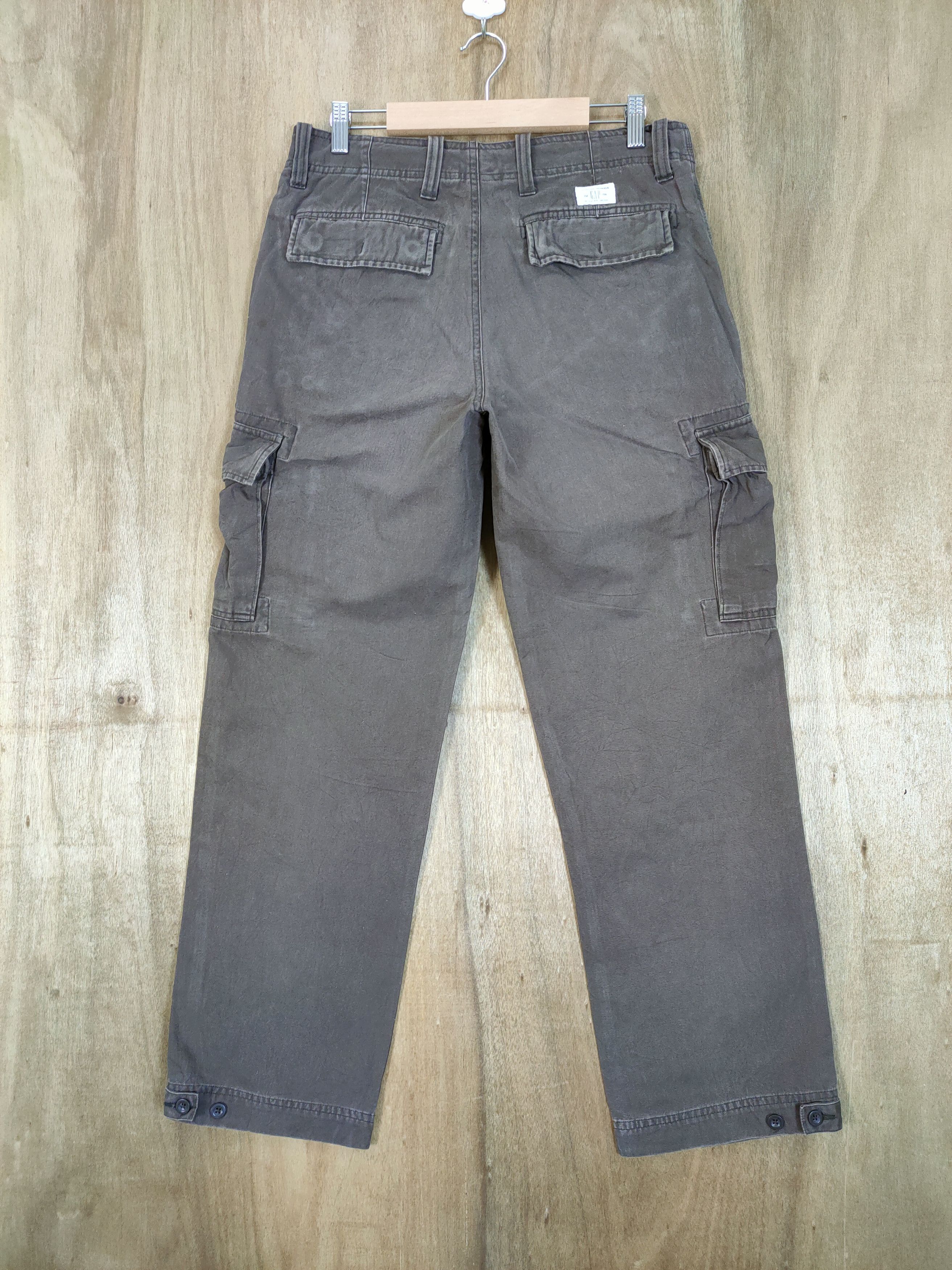 Gap VINTAGE GAP FADED BROWN CARGO PANTS Size US 30 / EU 46 - 4 Thumbnail