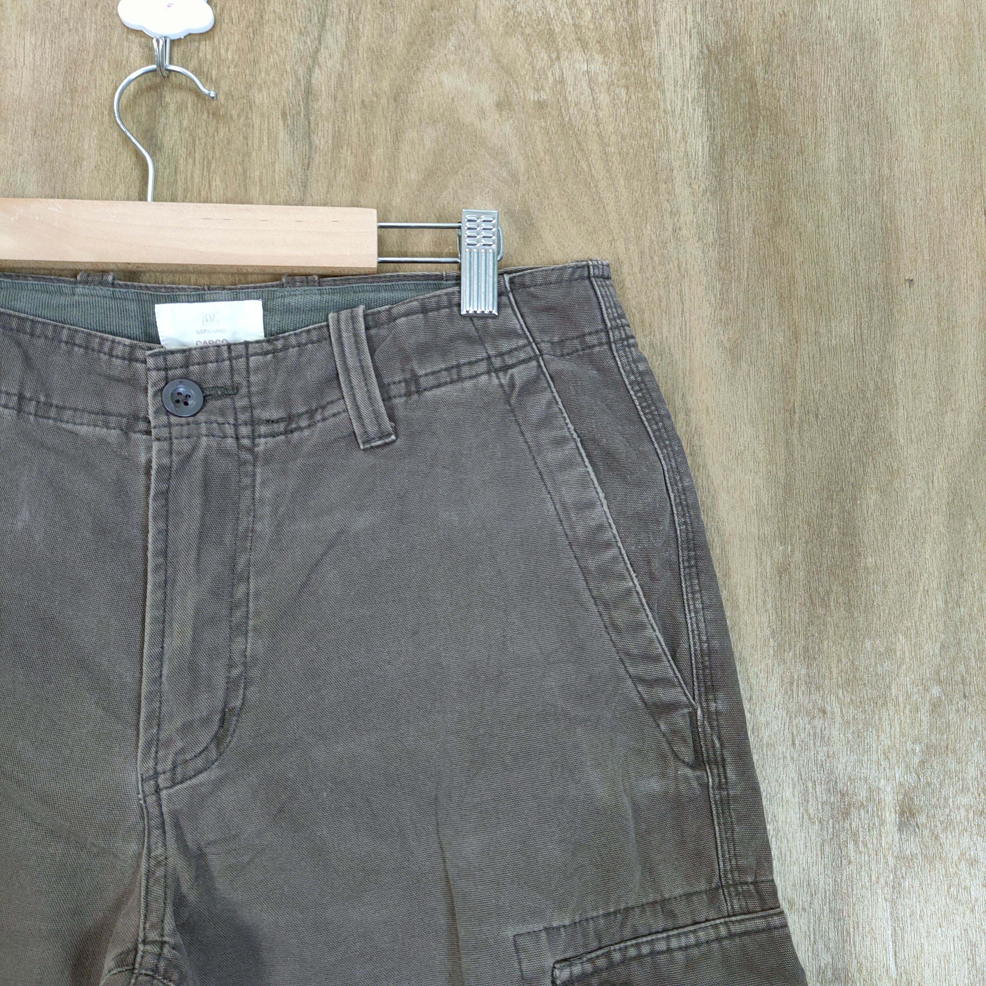 Gap VINTAGE GAP FADED BROWN CARGO PANTS Size US 30 / EU 46 - 10 Thumbnail
