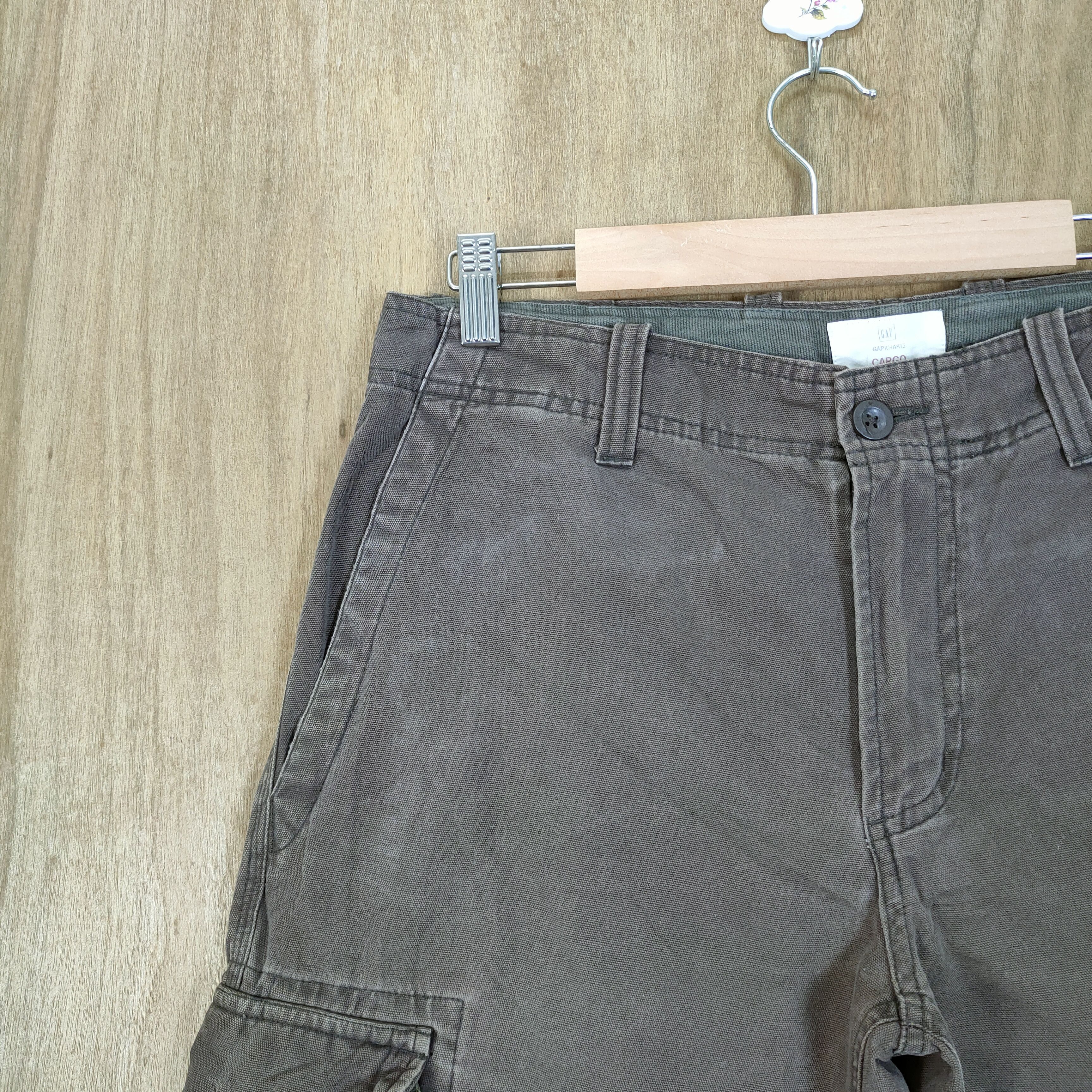 Gap VINTAGE GAP FADED BROWN CARGO PANTS Size US 30 / EU 46 - 11 Thumbnail