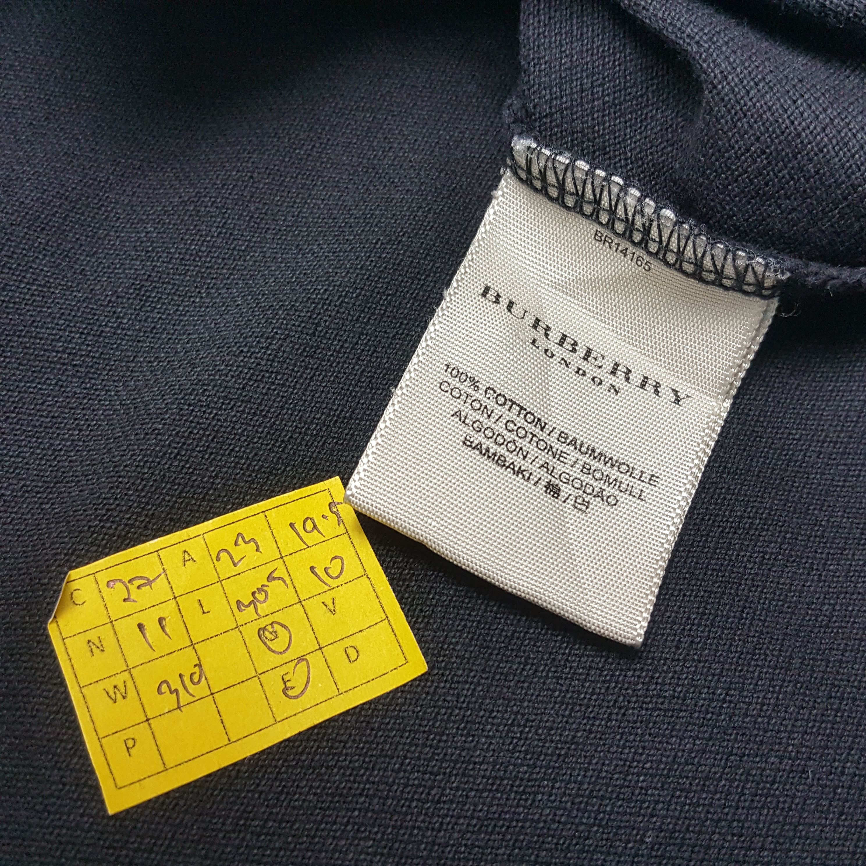 Burberry × Vintage Vintage BURBERRY Nova Check Collar Design Polo Shirt Size US XL / EU 56 / 4 - 4 Thumbnail