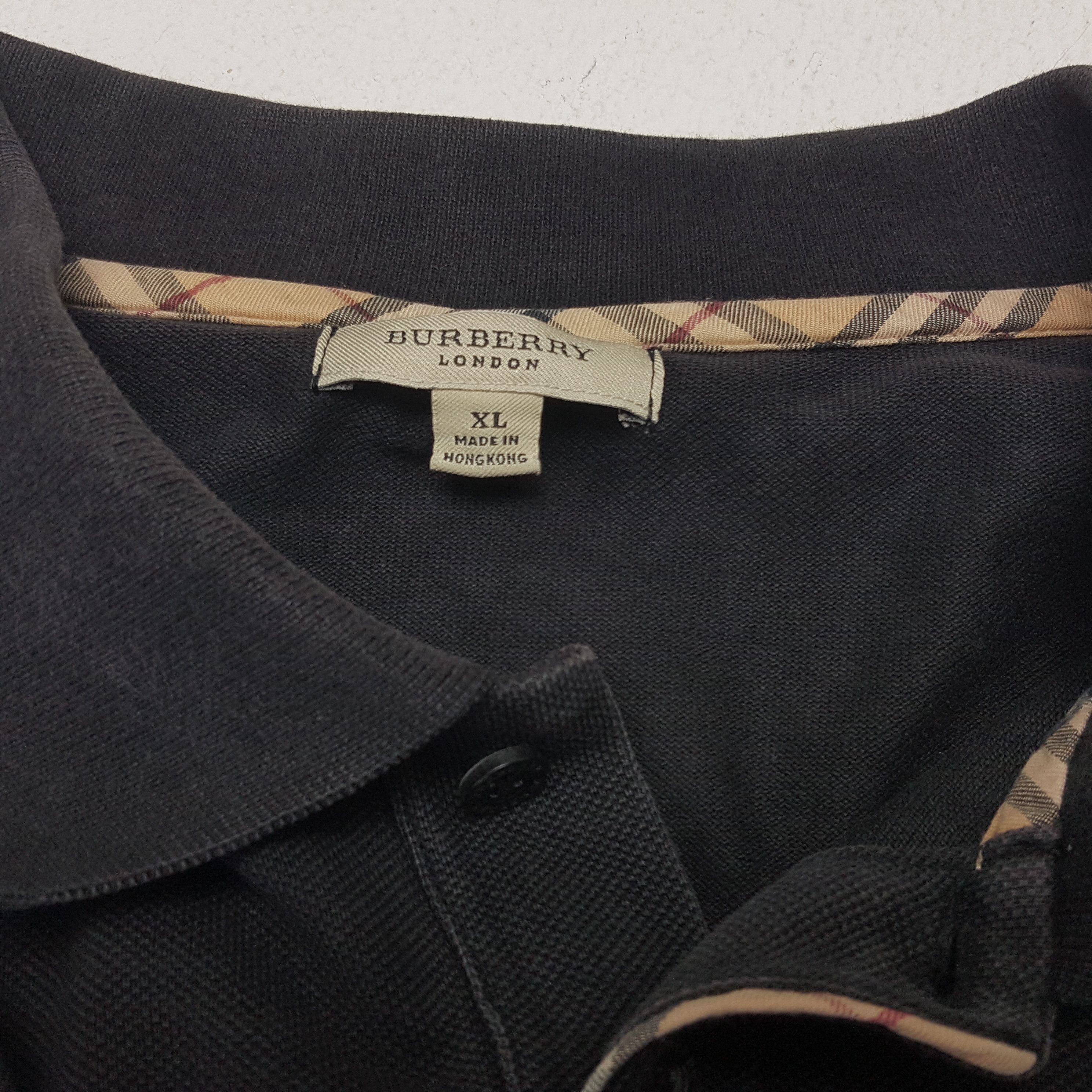 Burberry × Vintage Vintage BURBERRY Nova Check Collar Design Polo Shirt Size US XL / EU 56 / 4 - 5 Thumbnail
