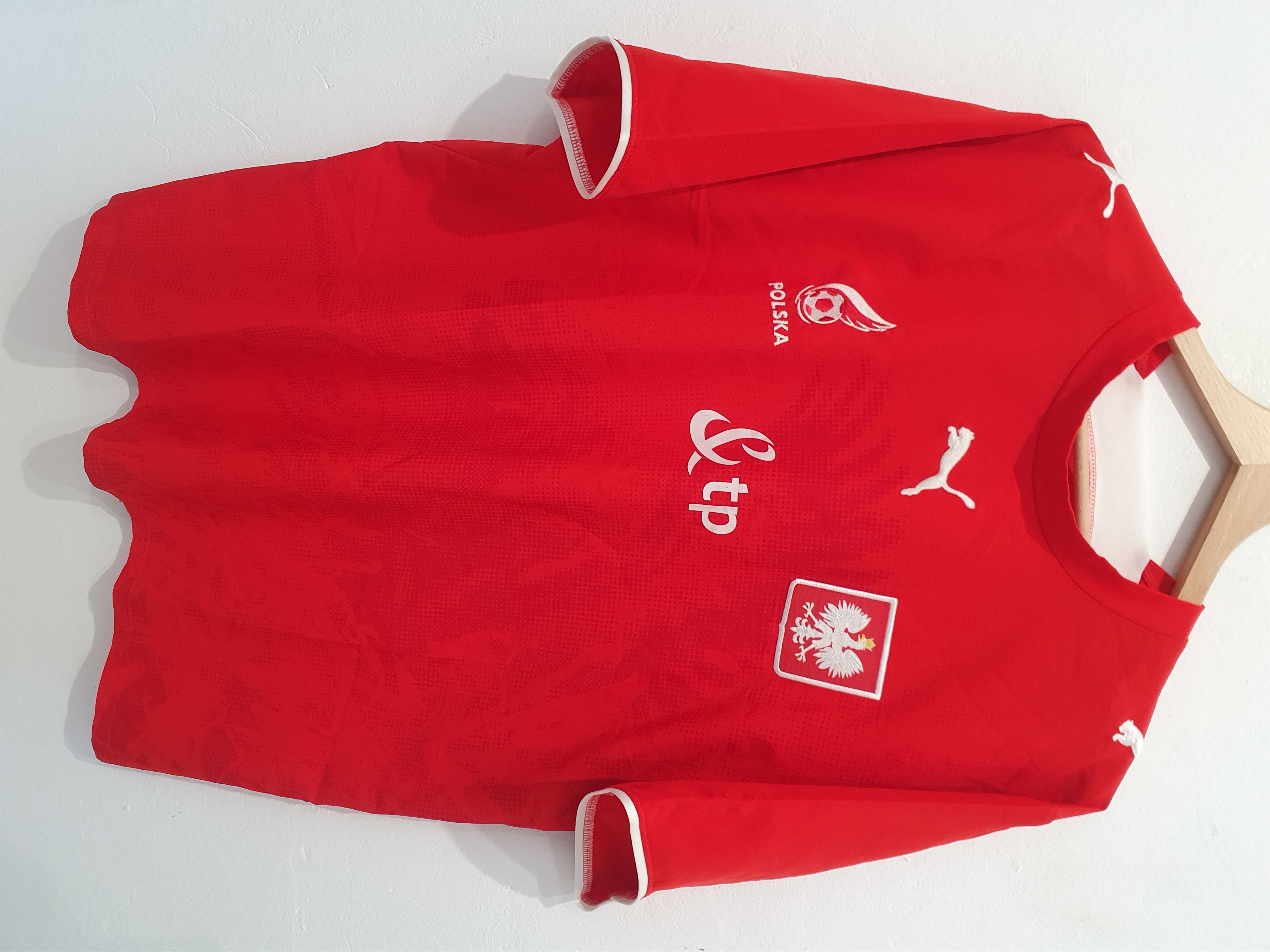 image of Polska Poland 2006 Size L Jersey Shirt Football in Red, Men's