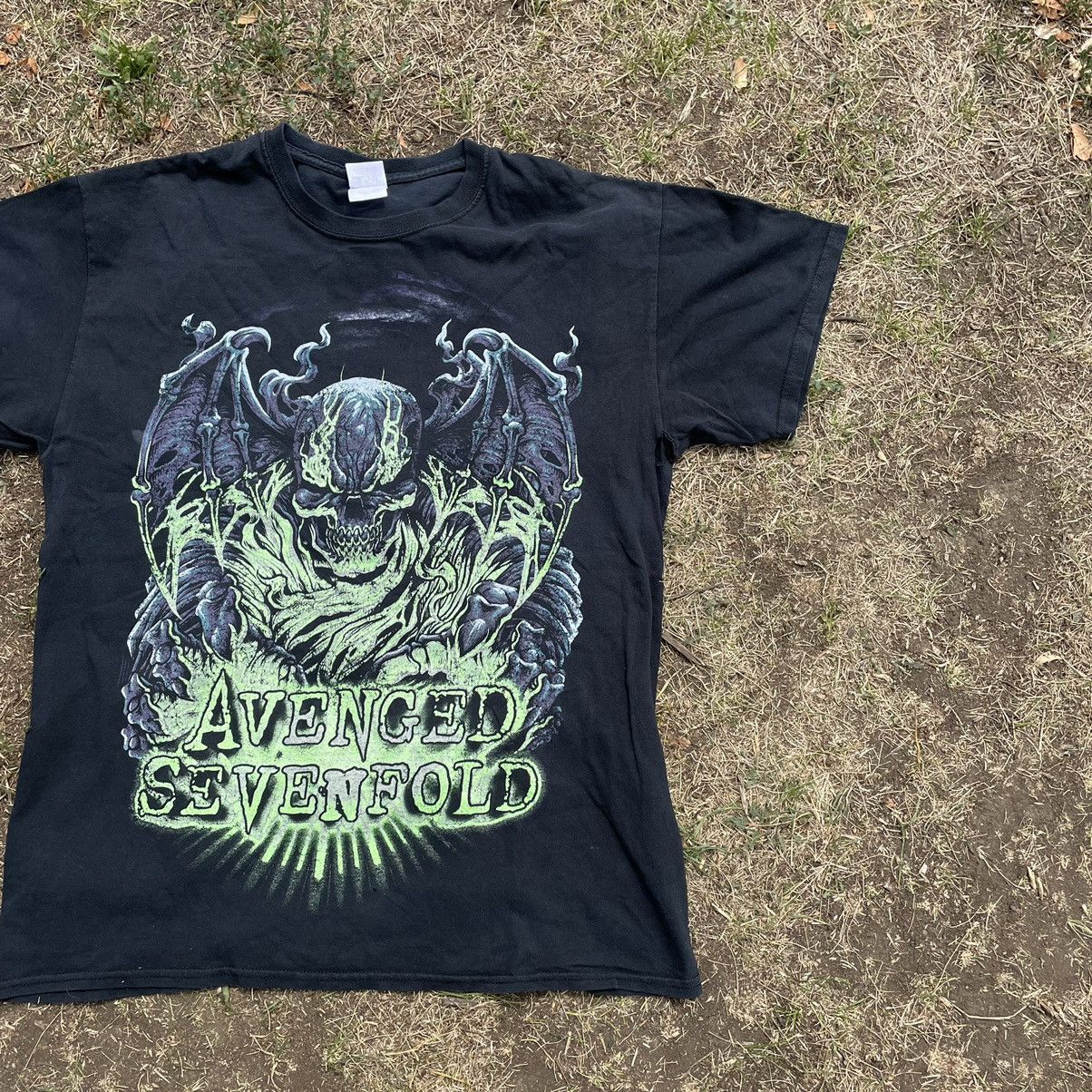 Band Tees Vintage Y2K Skulls Avenged Dead Face Horror Rock Band Size US M / EU 48-50 / 2 - 2 Thumbnail