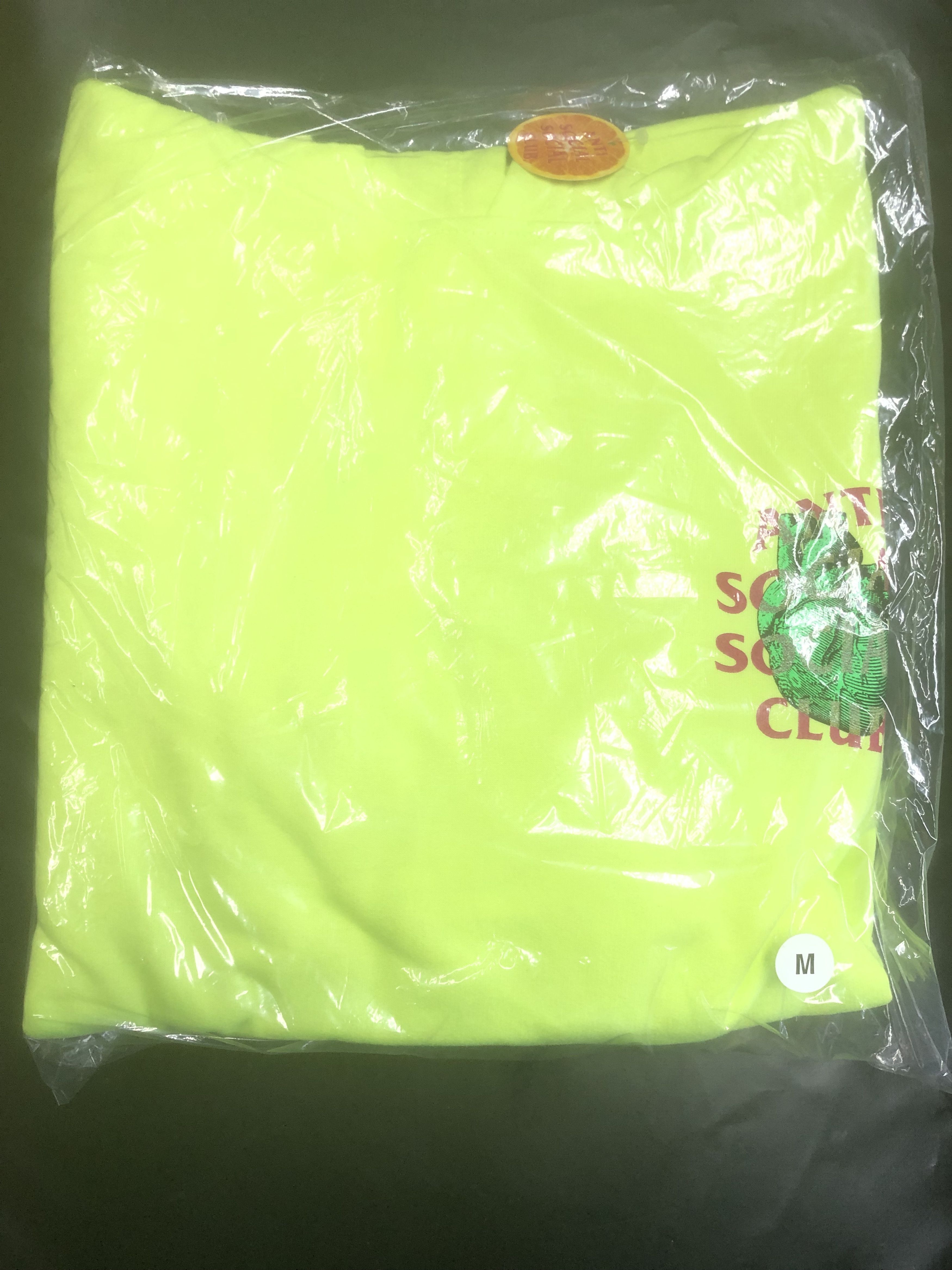 Anti Social Social Club DS AW21 ASSC Pulse Check Safety Yellow Hoodie BAPE KITH FOG Size US M / EU 48-50 / 2 - 2 Thumbnail