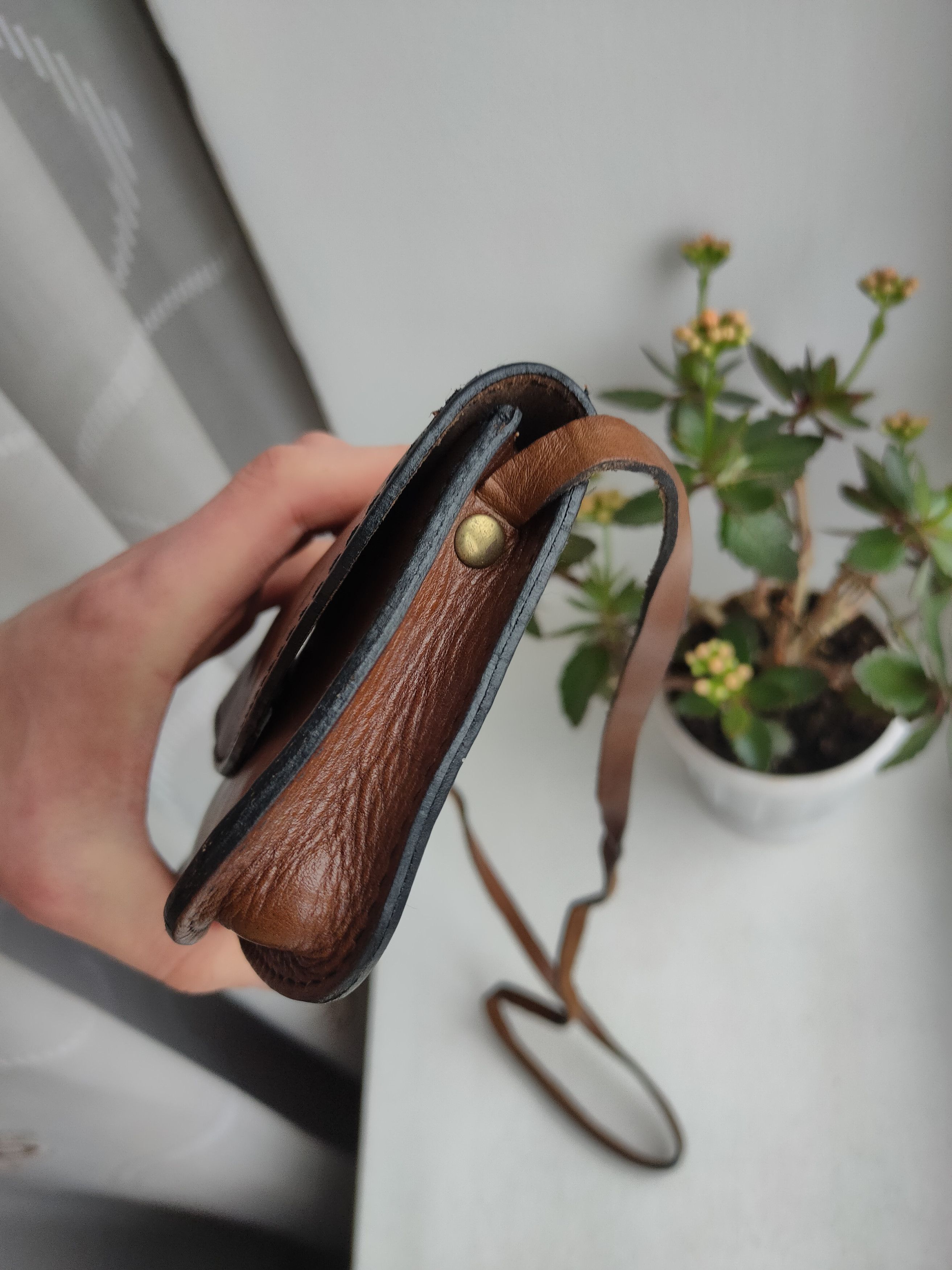 Barba Napoli Leather bag Napoli vintage shoulder bag Napoli Italy Size ONE SIZE - 5 Thumbnail