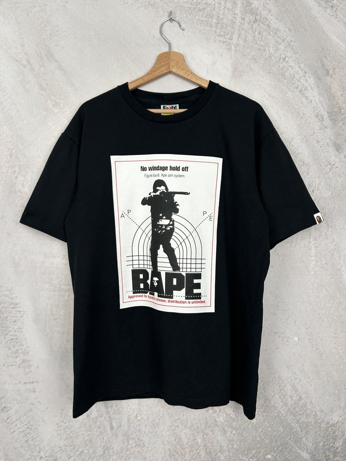 image of Bape Soldier Japanese Graphic Tee Streetwear Hype in Black, Men's (Size XL)