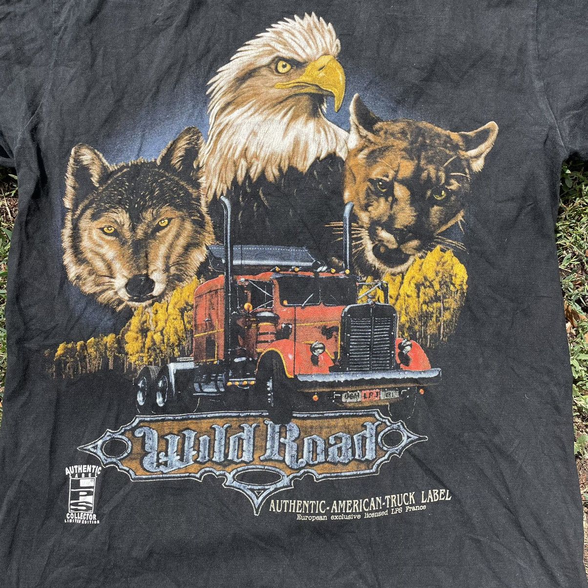 Vintage Vintage 90s Graphic Tee Eagle Motorcycle Sun Faded Relaxed M Size US M / EU 48-50 / 2 - 4 Thumbnail