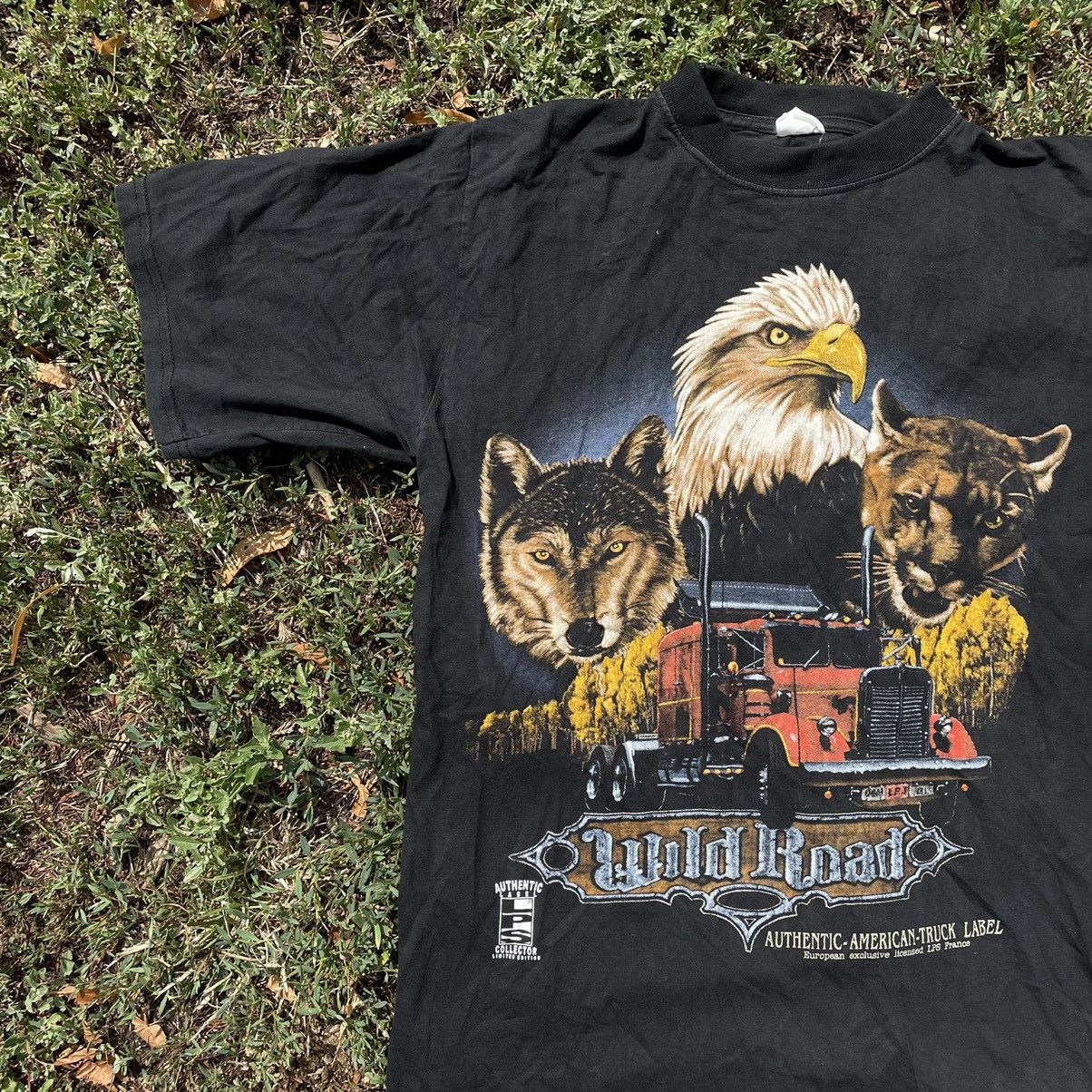 Vintage Vintage 90s Graphic Tee Eagle Motorcycle Sun Faded Relaxed M Size US M / EU 48-50 / 2 - 3 Thumbnail