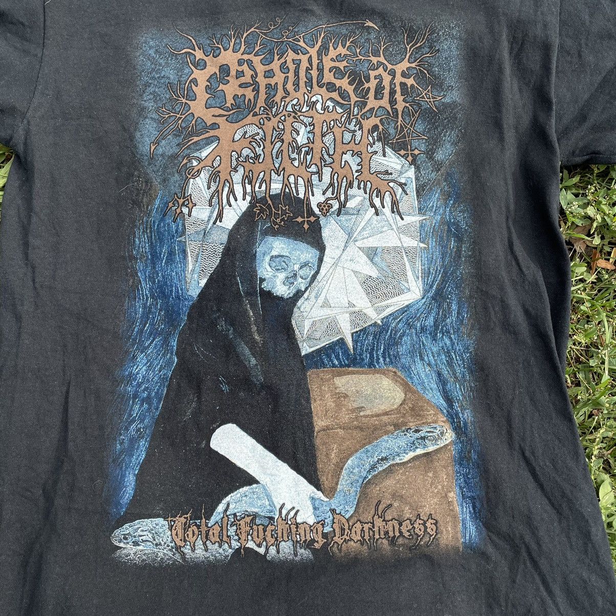 Vintage Vintage Y2K Horror Graphic Tee Sun Faded Grunge Dark Slim S Size US S / EU 44-46 / 1 - 4 Thumbnail