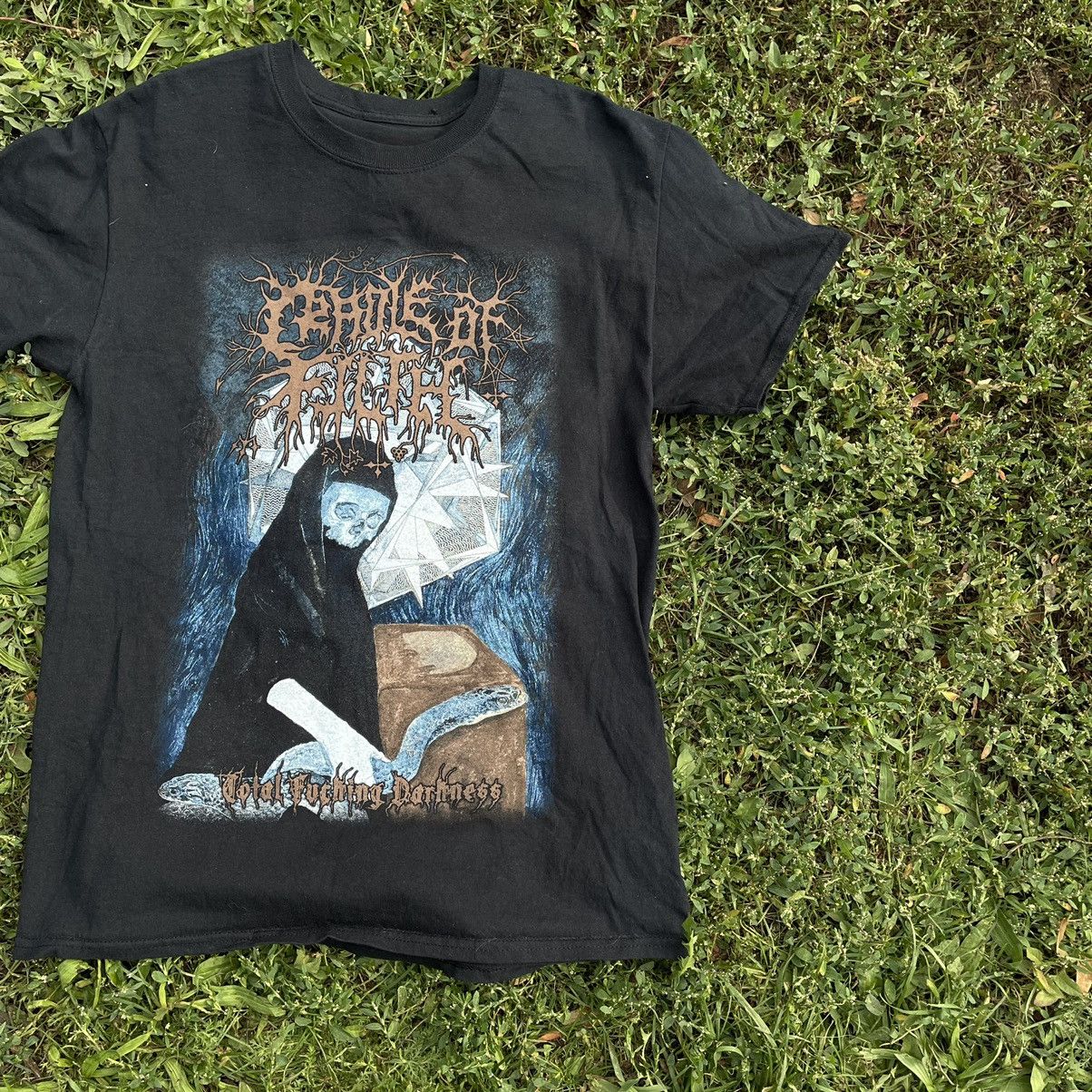 Vintage Vintage Y2K Horror Graphic Tee Sun Faded Grunge Dark Slim S Size US S / EU 44-46 / 1 - 2 Thumbnail